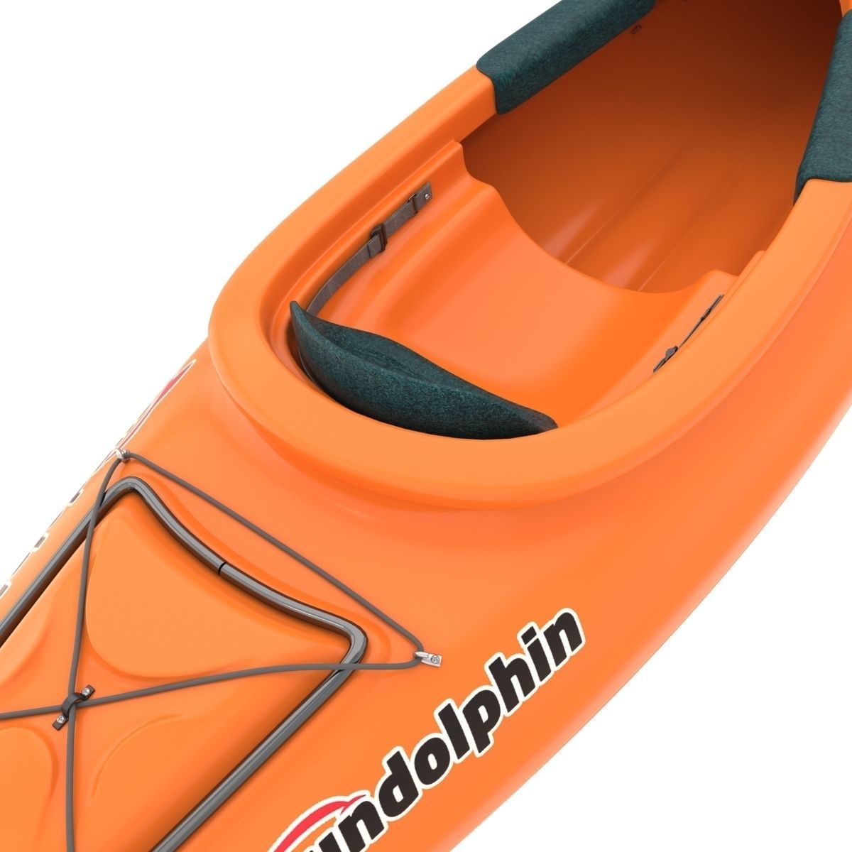 Sport Boat With Paddle 3D model_2