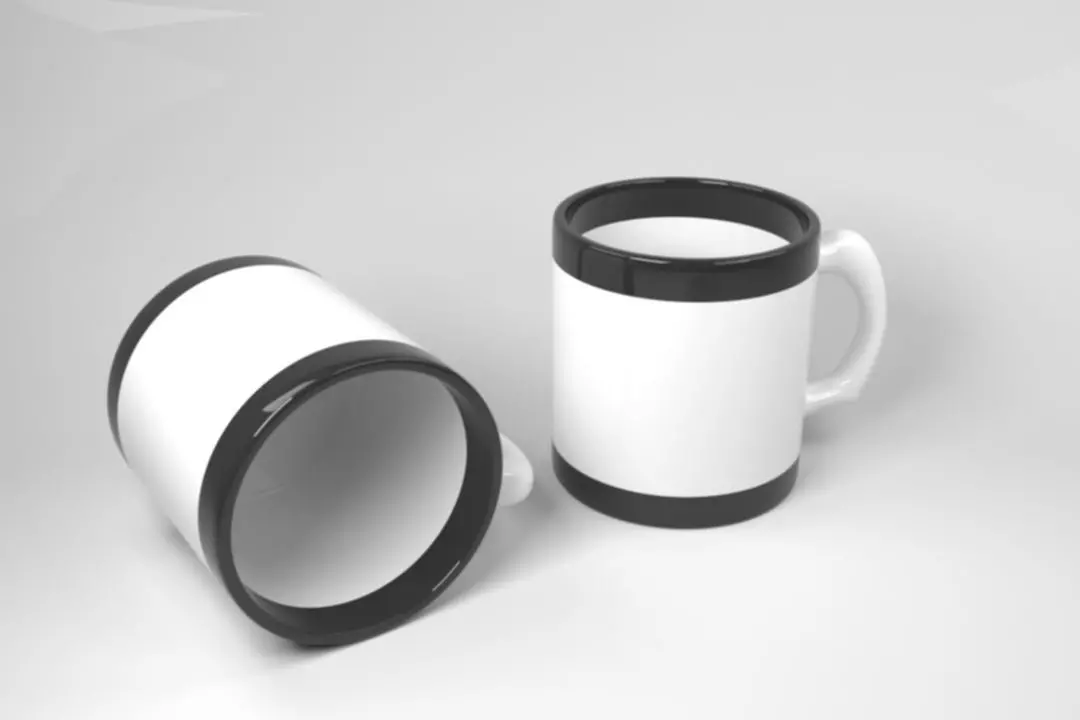  Black and white cup  3D model_0