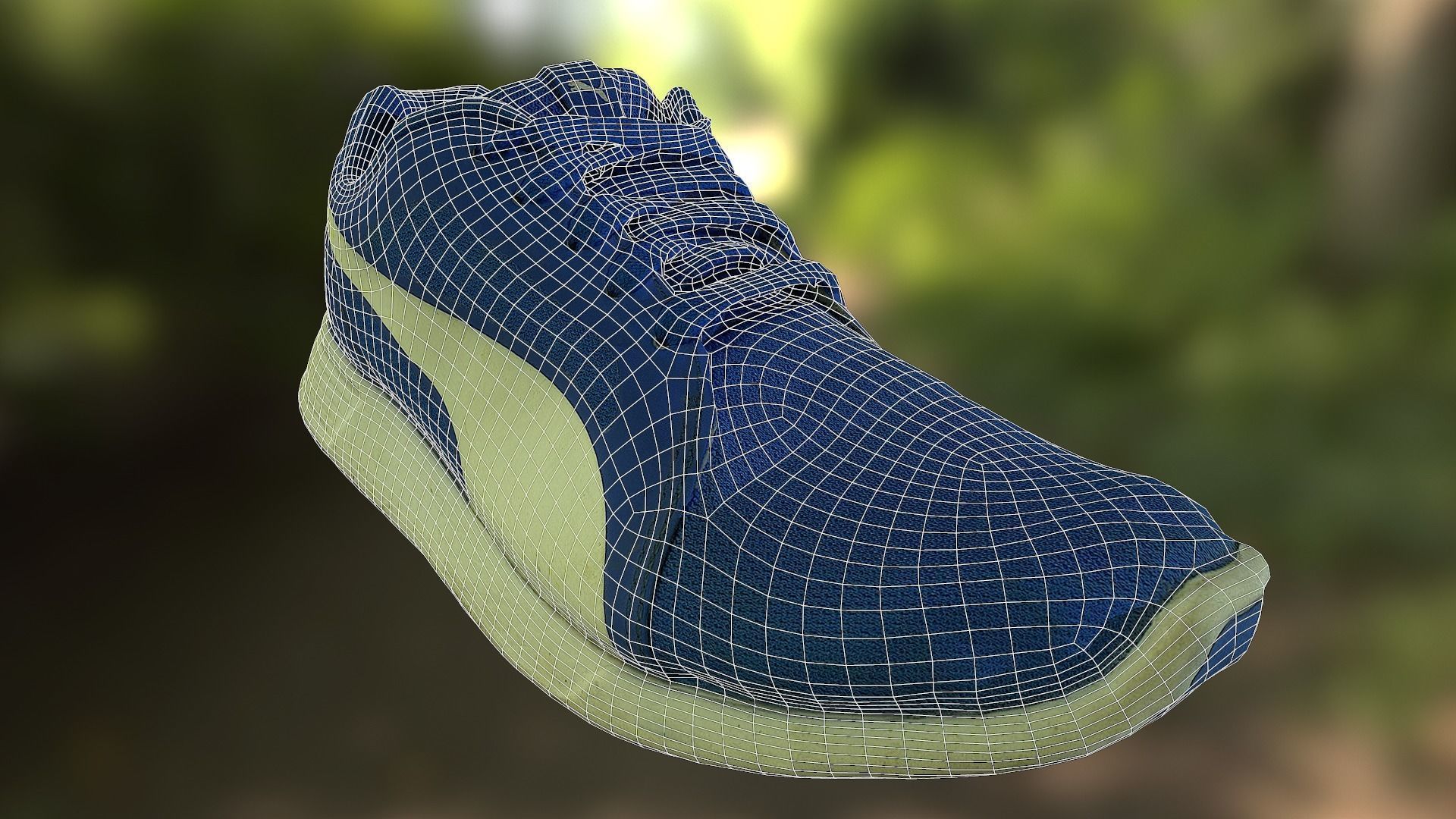 Sneaker 3D model low poly running shoe Low-poly 3D model_10