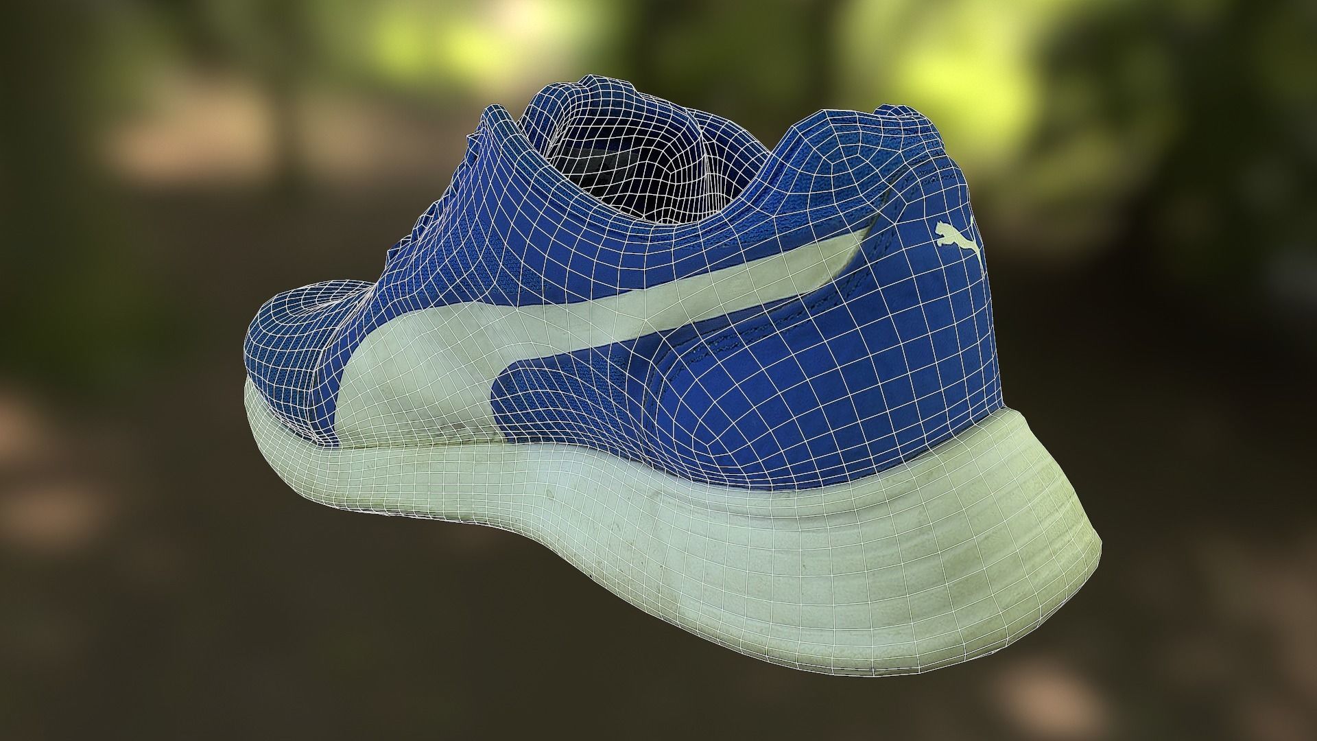Sneaker 3D model low poly running shoe Low-poly 3D model_12
