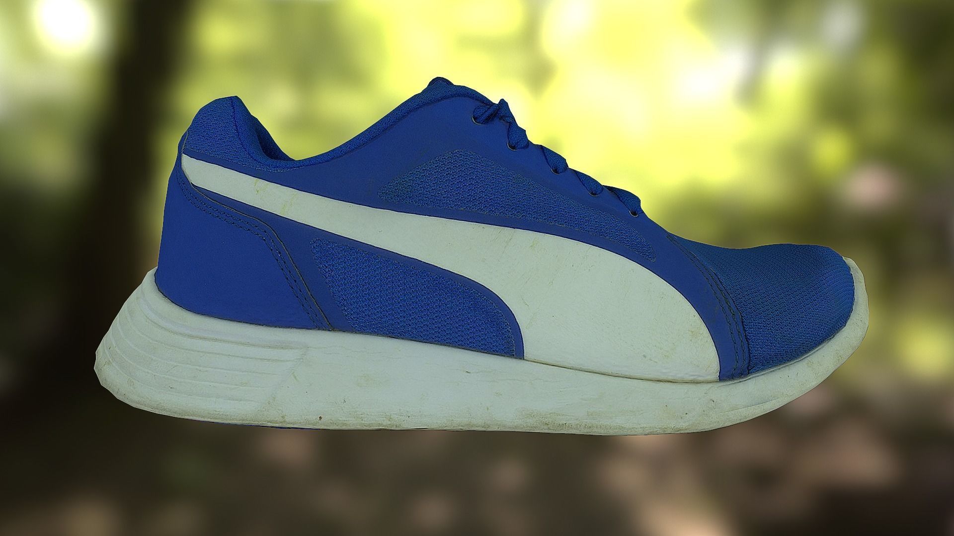 Sneaker 3D model low poly running shoe Low-poly 3D model_4