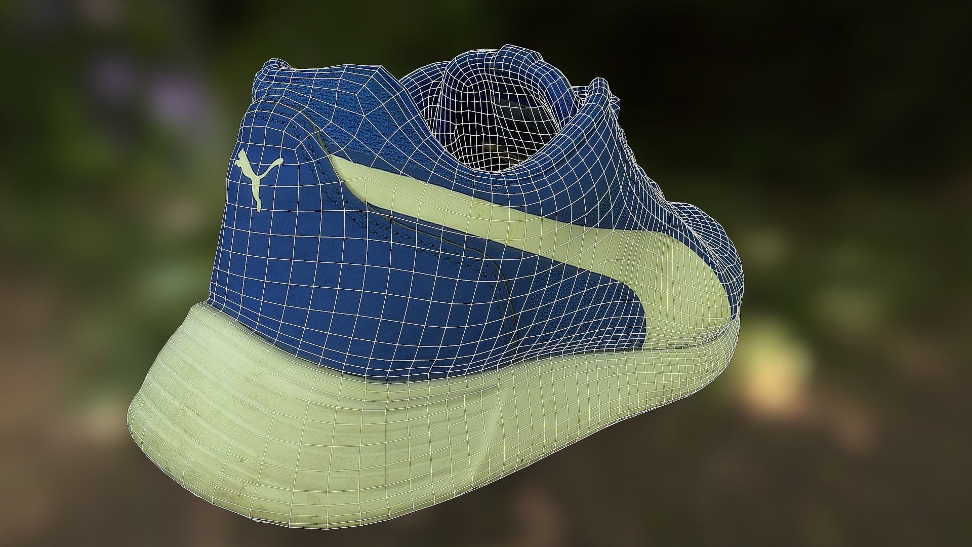 Sneaker 3D model low poly running shoe Low-poly 3D model_11