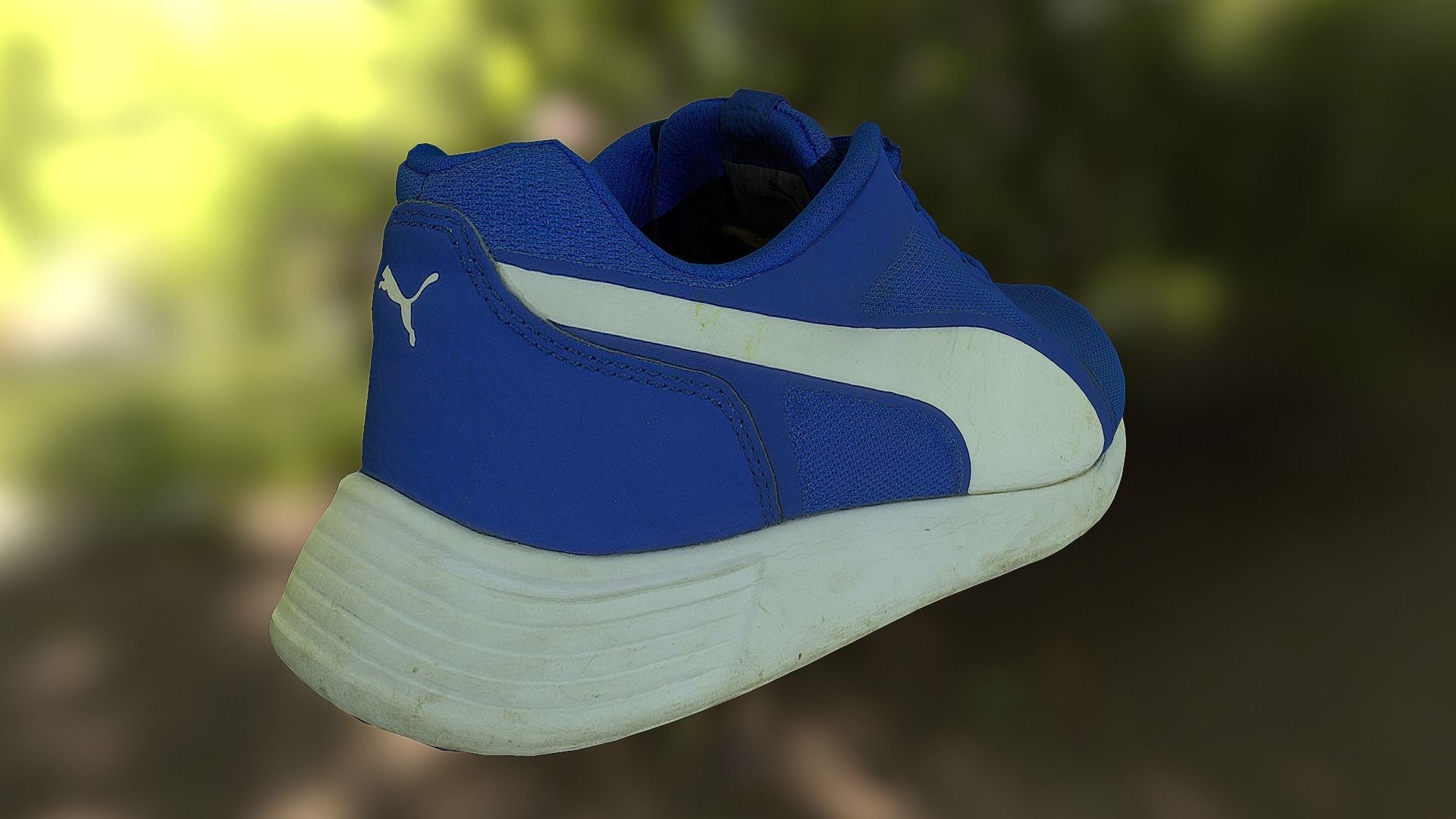 Sneaker 3D model low poly running shoe Low-poly 3D model_2