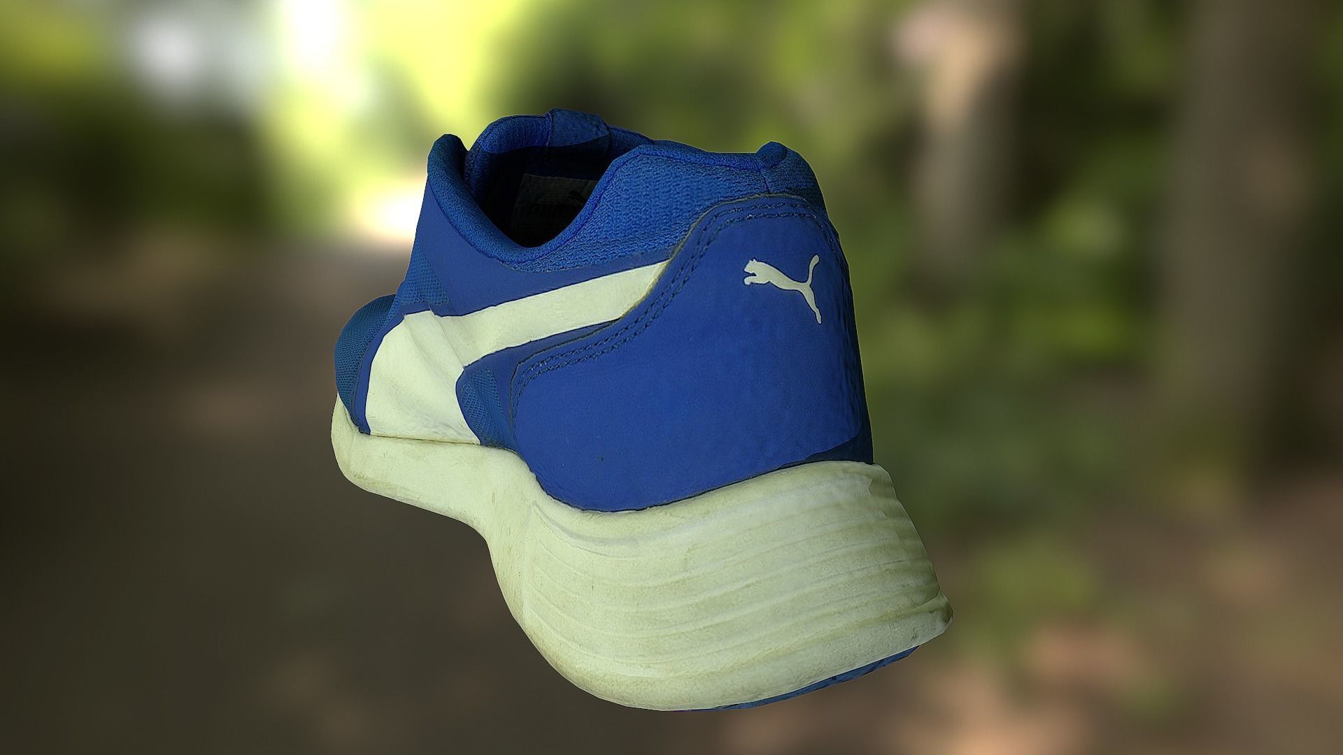 Sneaker 3D model low poly running shoe Low-poly 3D model_3