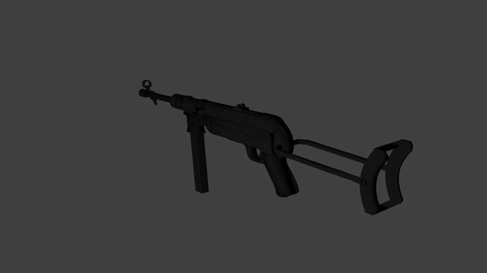 MP40 - ww2 Free 3D model_2
