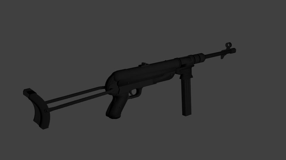 MP40 - ww2 Free 3D model_3