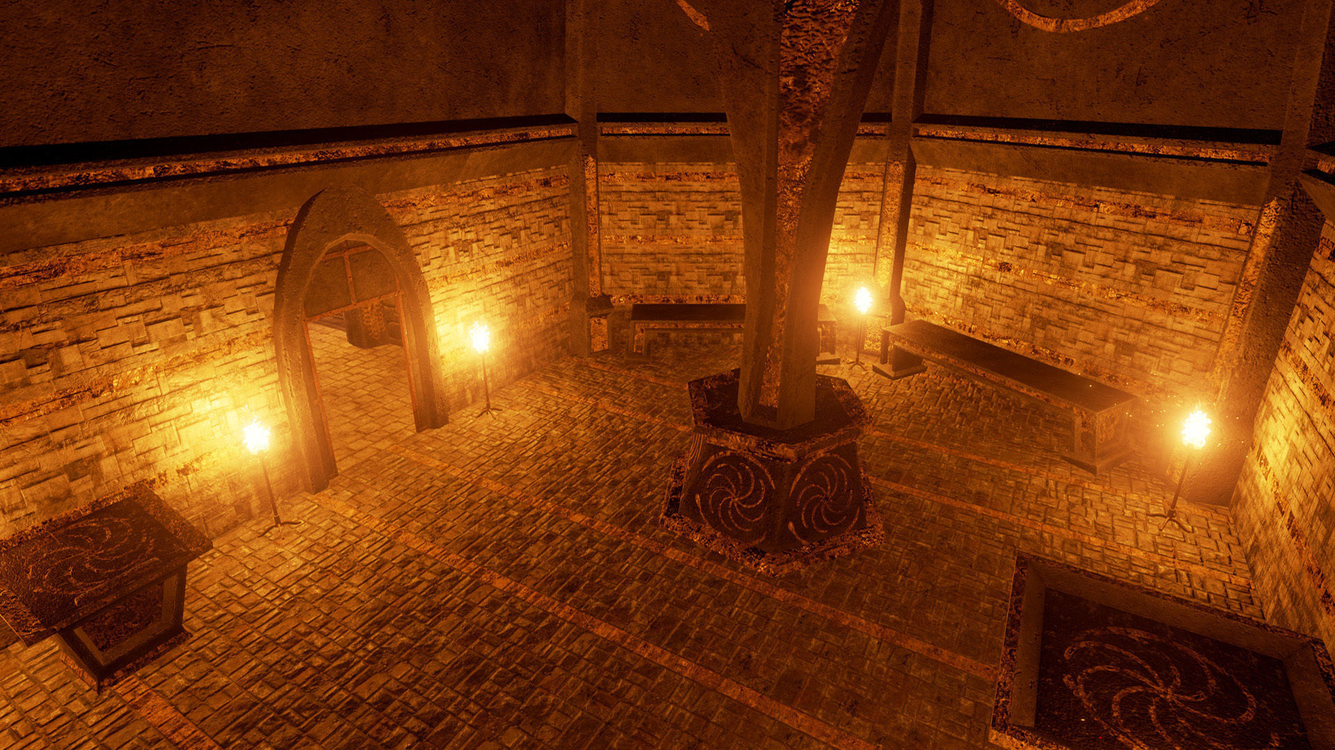 Modular Dungeon PBR Low-poly 3D model_8