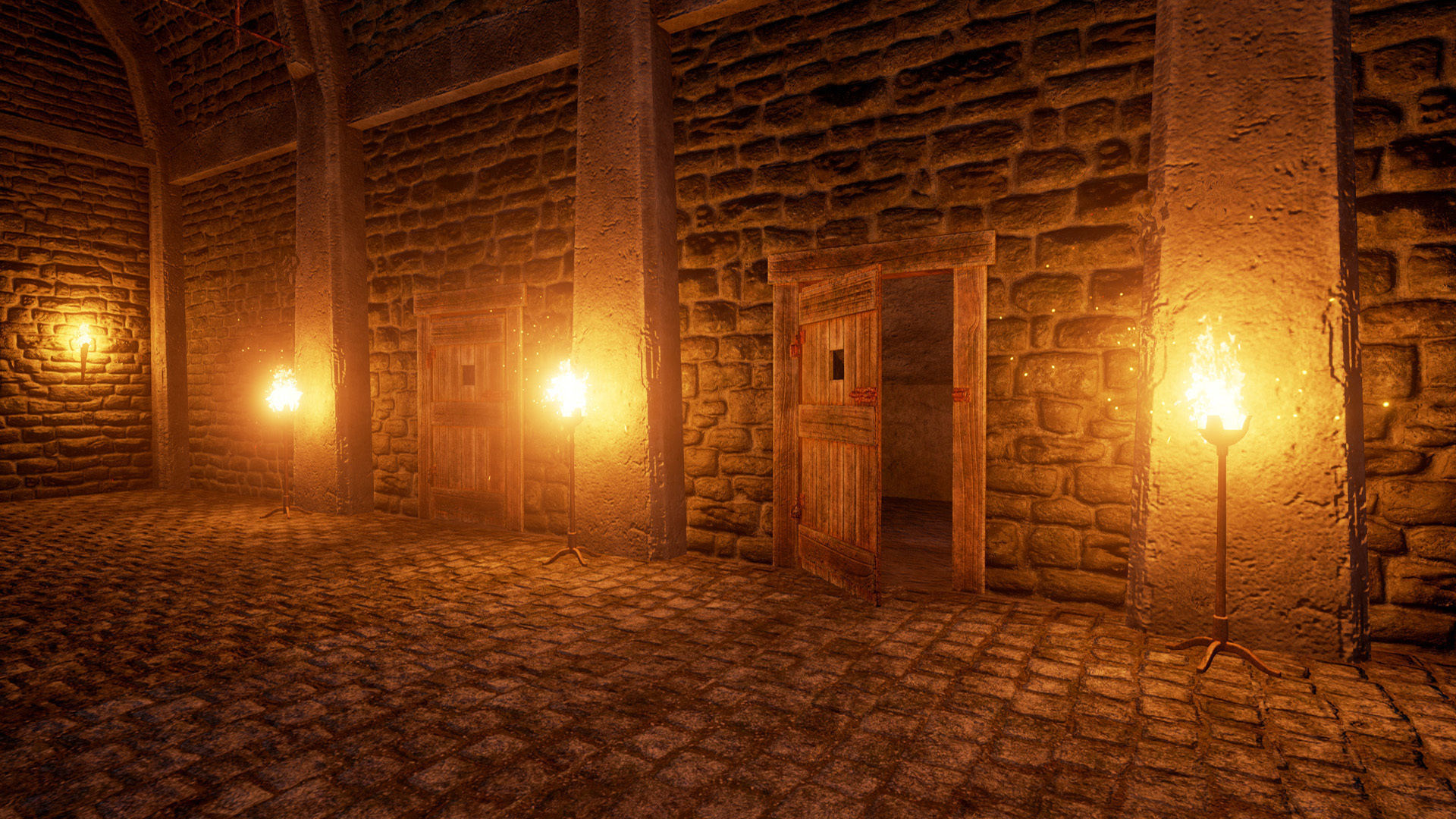 Modular Dungeon PBR Low-poly 3D model_7