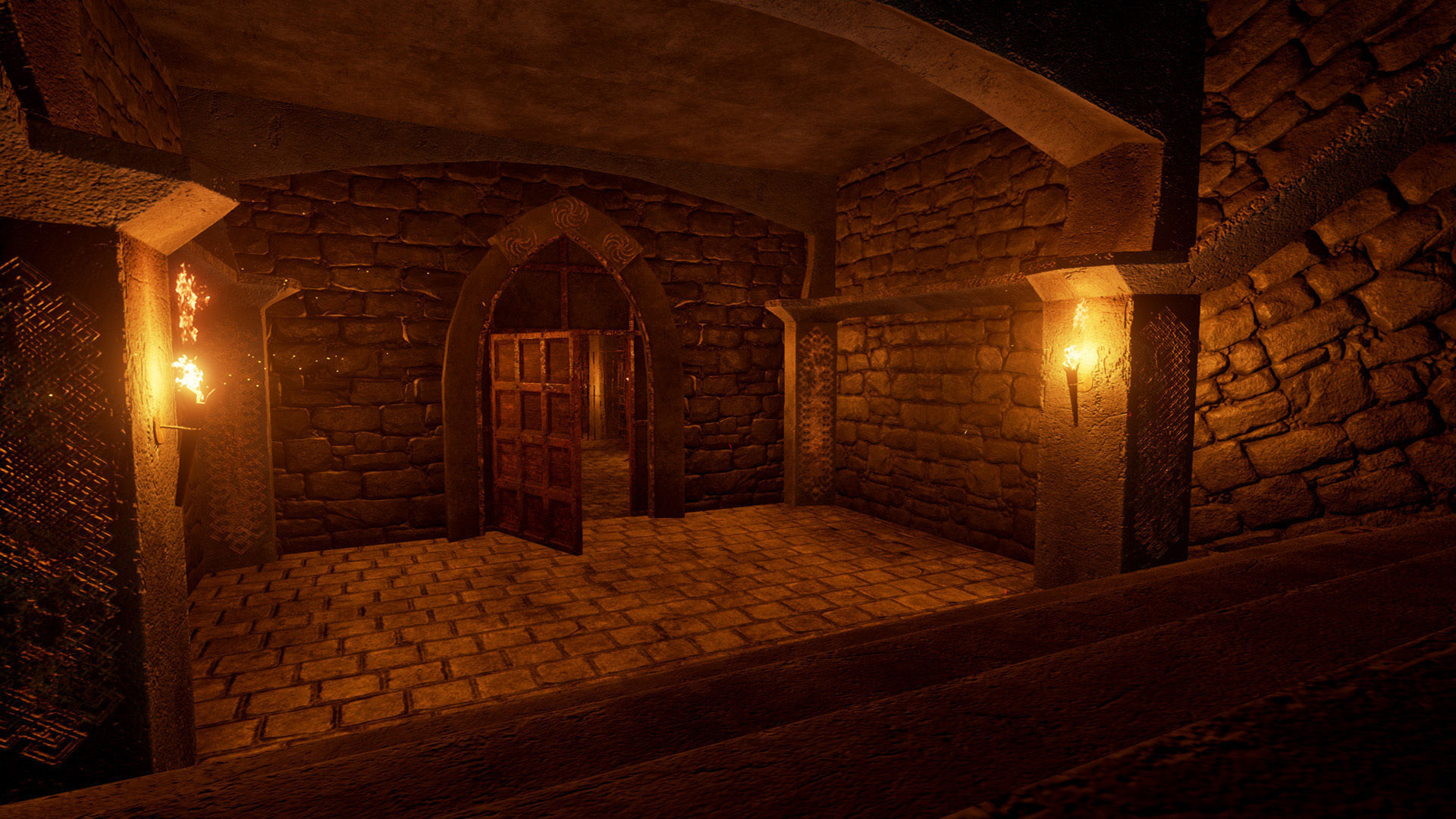 Modular Dungeon PBR Low-poly 3D model_3