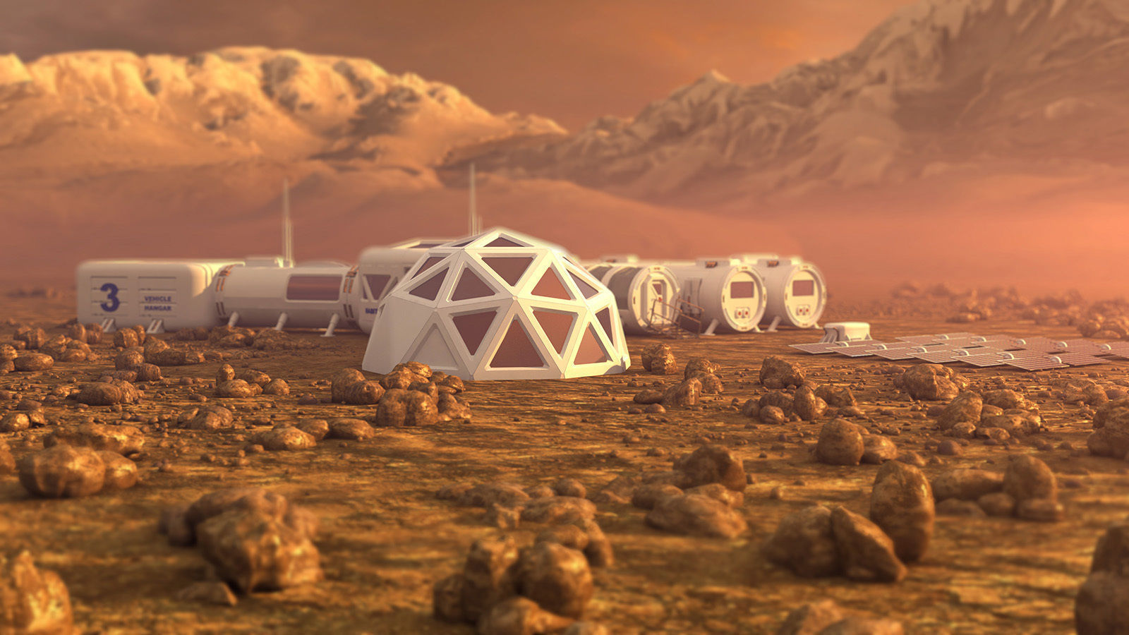 Mars City colone 3d model 3D model_1