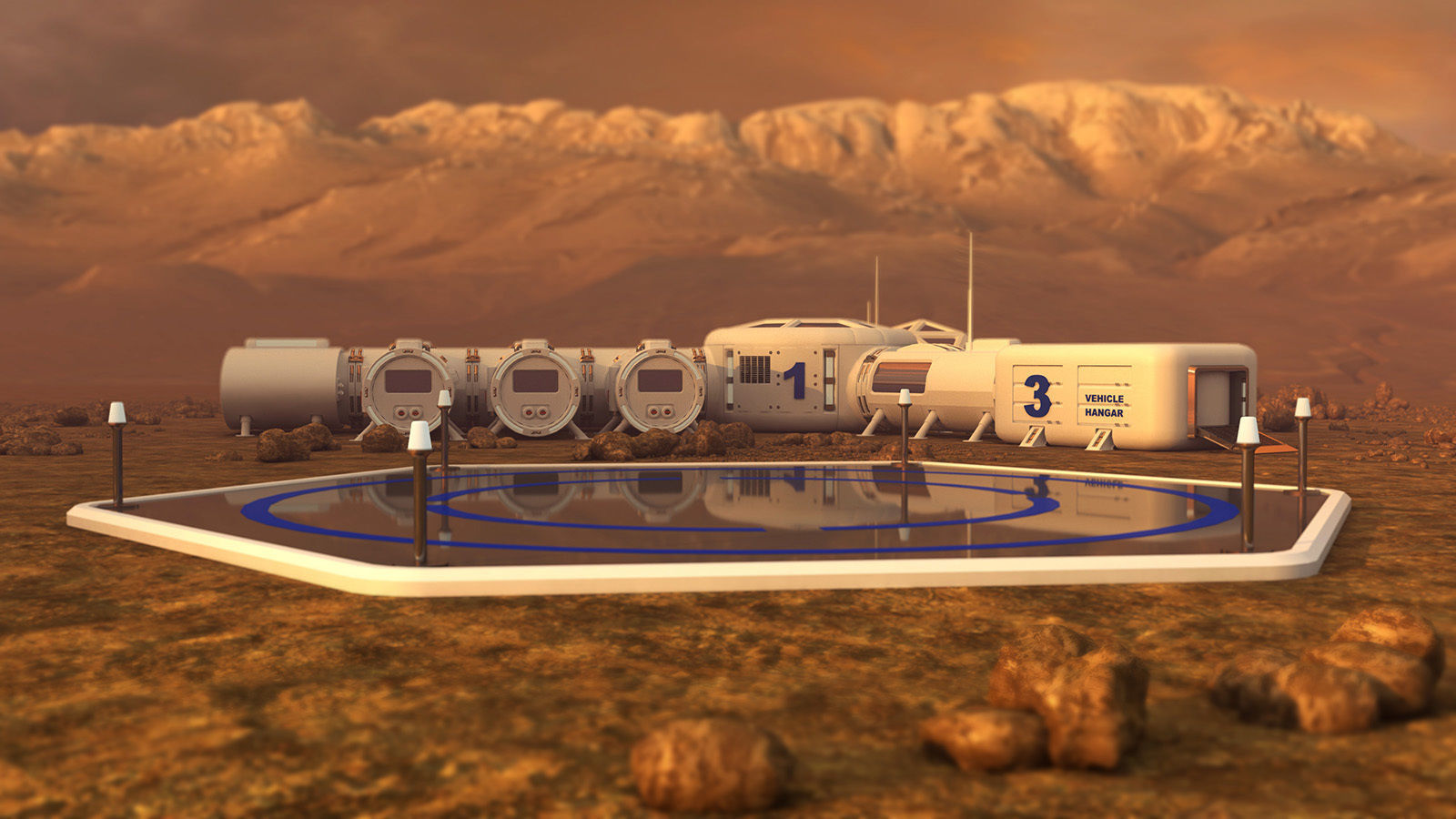 Mars City colone 3d model 3D model_2