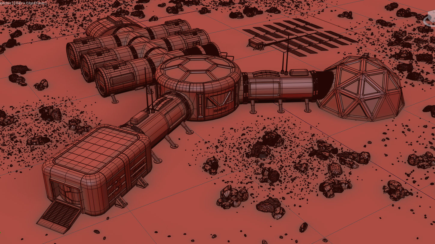 Mars City colone 3d model 3D model_12