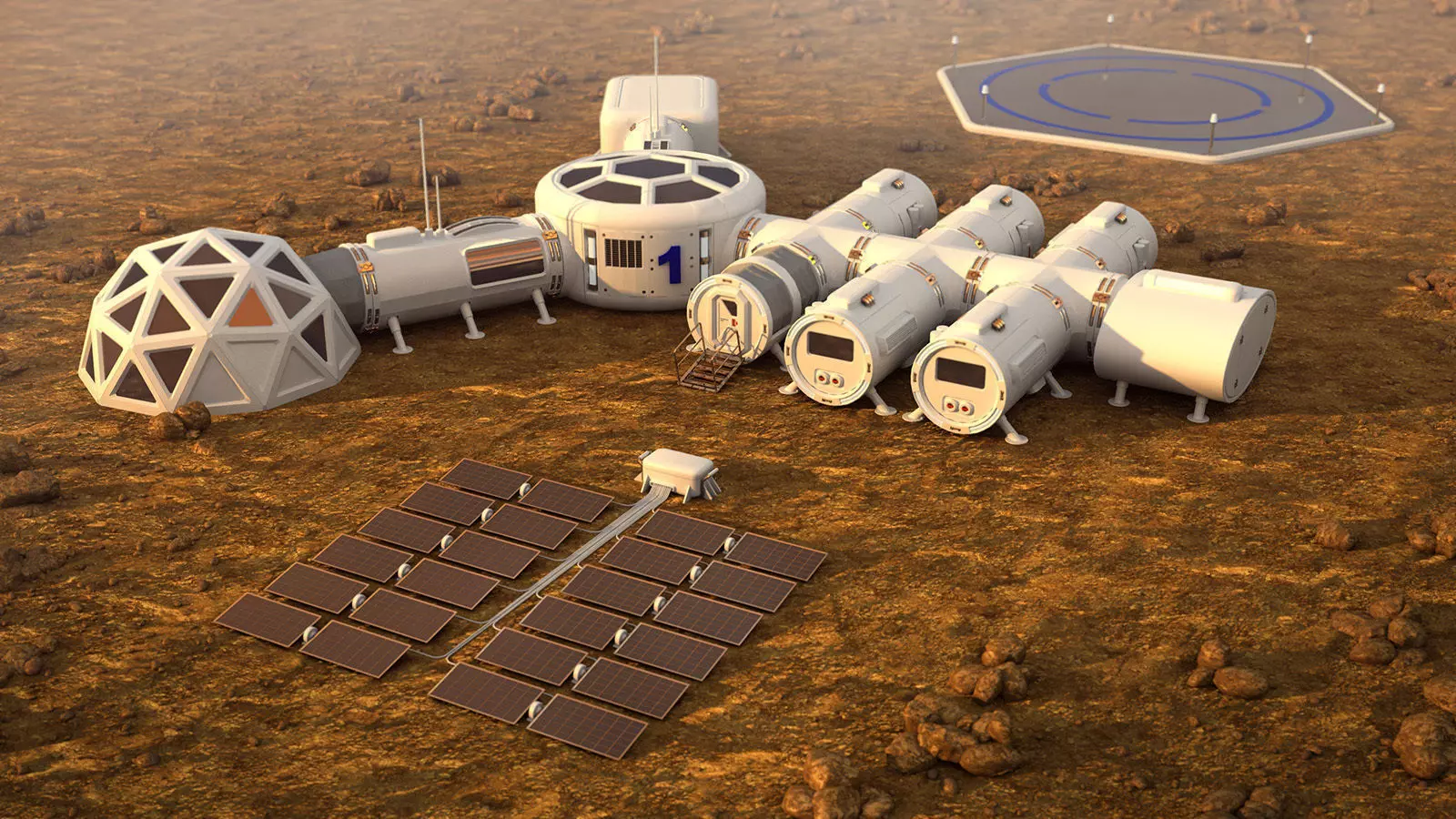 Mars City colone 3d model 3D model_0