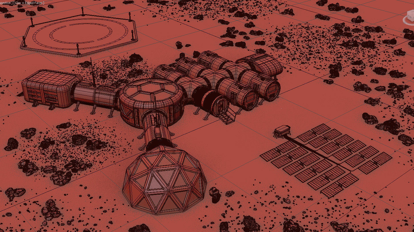 Mars City colone 3d model 3D model_11
