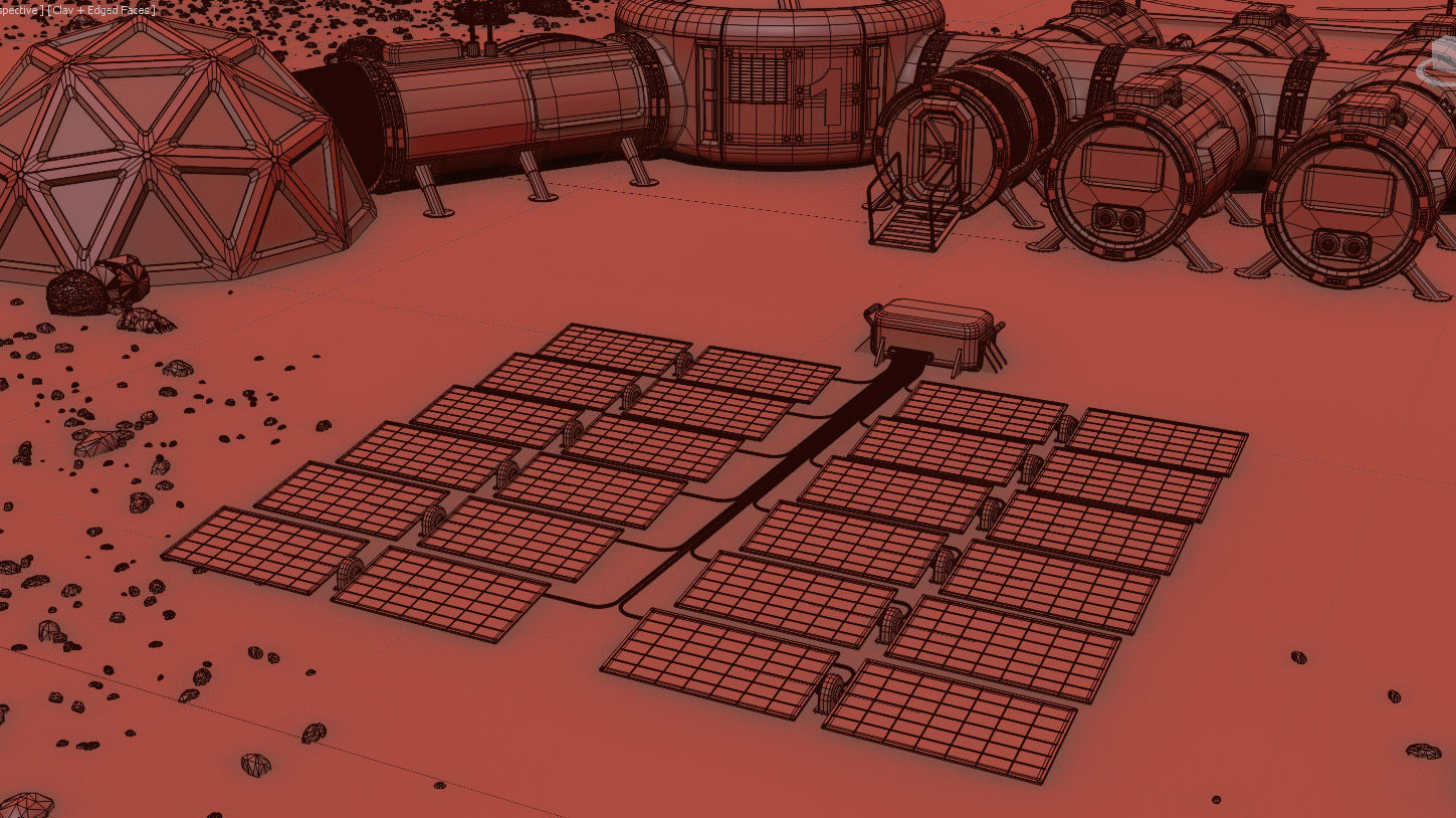 Mars City colone 3d model 3D model_13