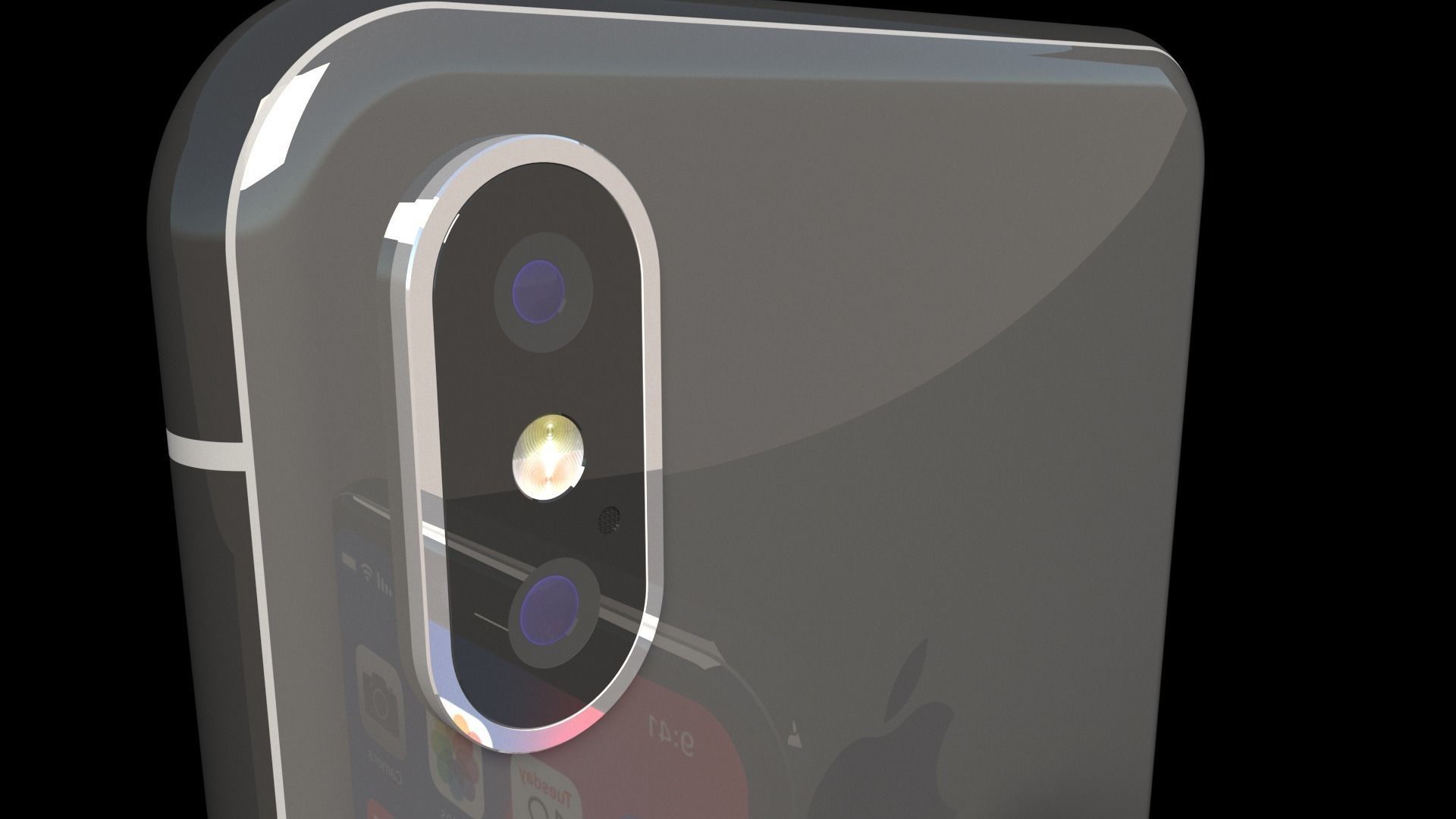 Apple iPhone X Ten 2017 3D model_4