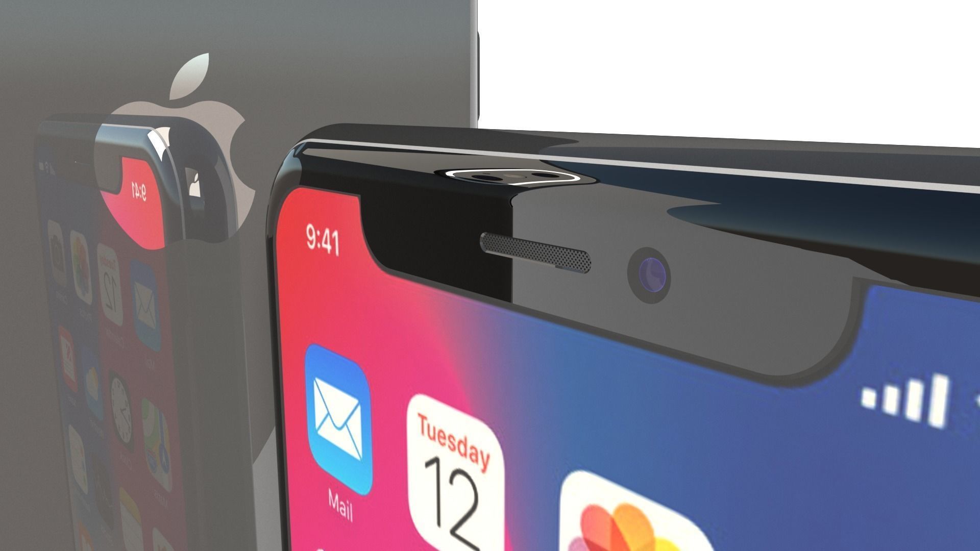 Apple iPhone X Ten 2017 3D model_6
