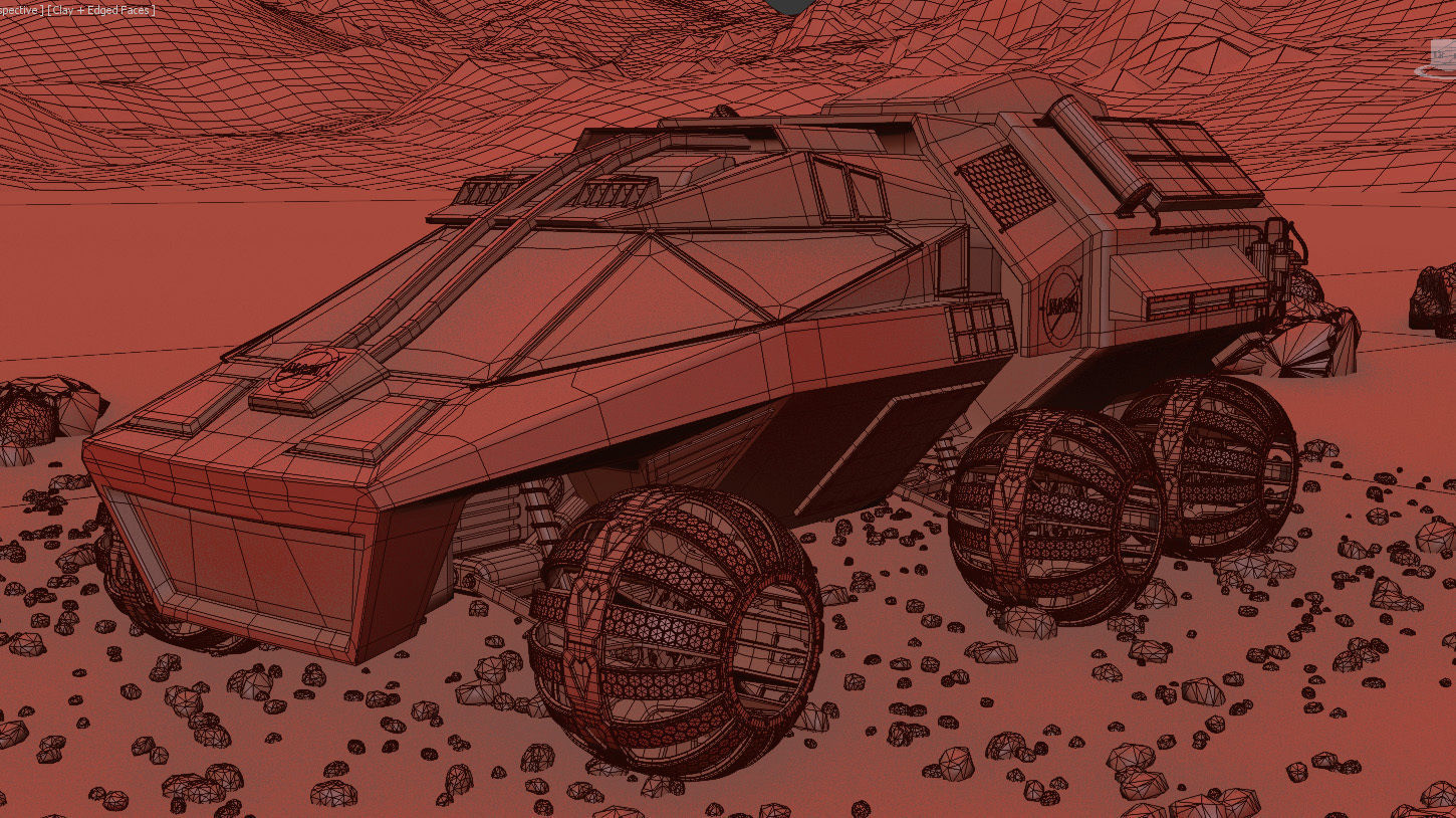 Mars Rover NASA prototype 3D model_8