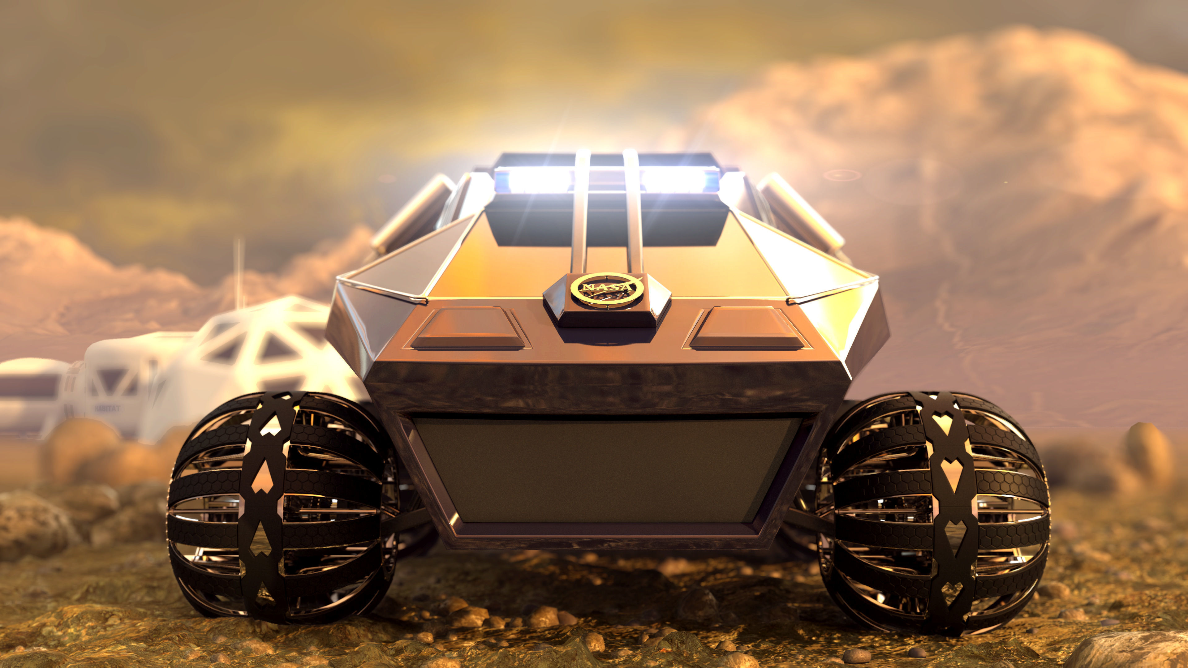 Mars Rover NASA prototype 3D model_2