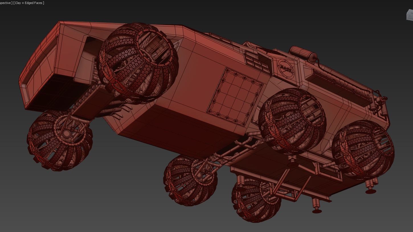 Mars Rover NASA prototype 3D model_10