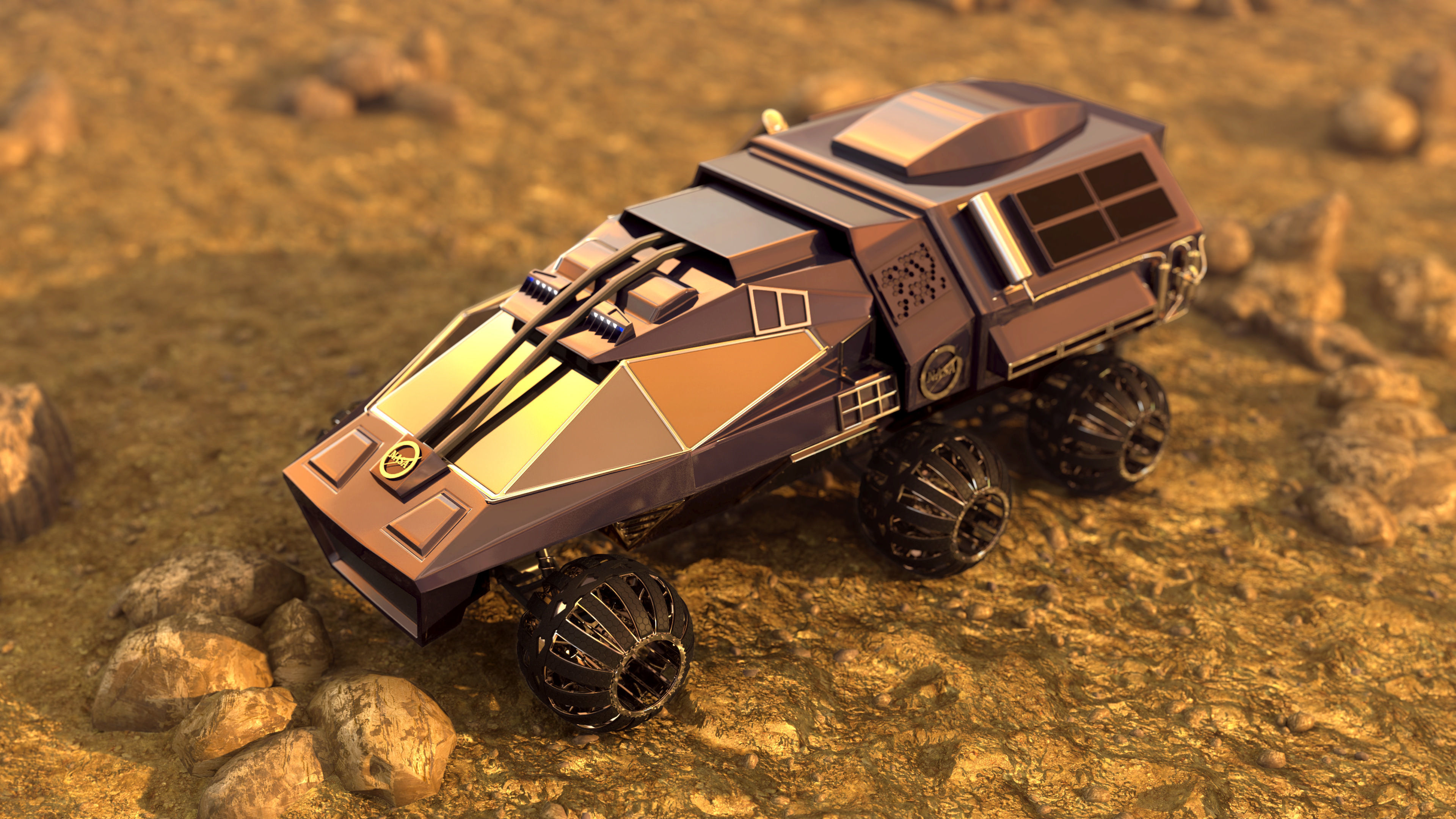 Mars Rover NASA prototype 3D model_5