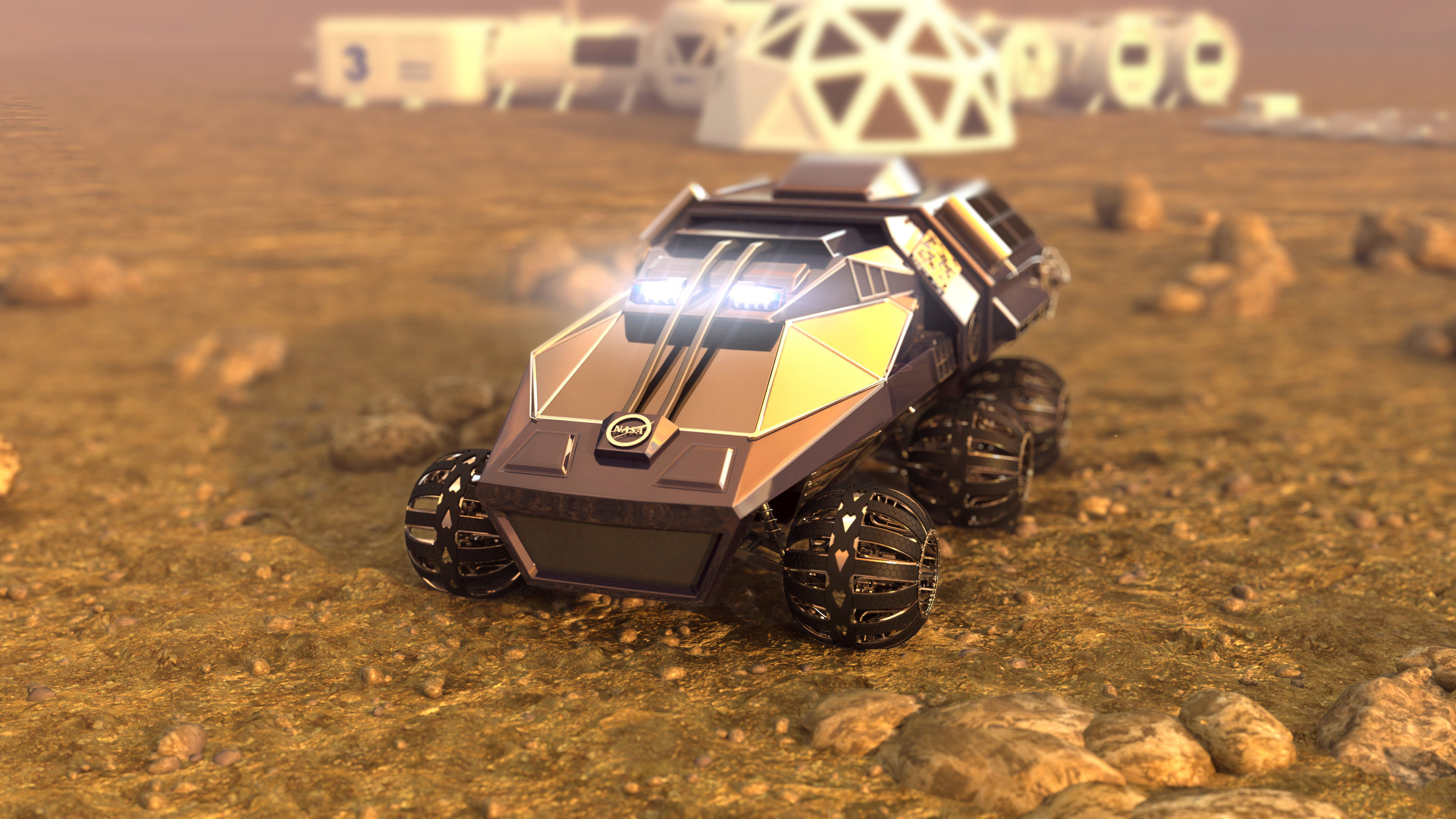 Mars Rover NASA prototype 3D model_6