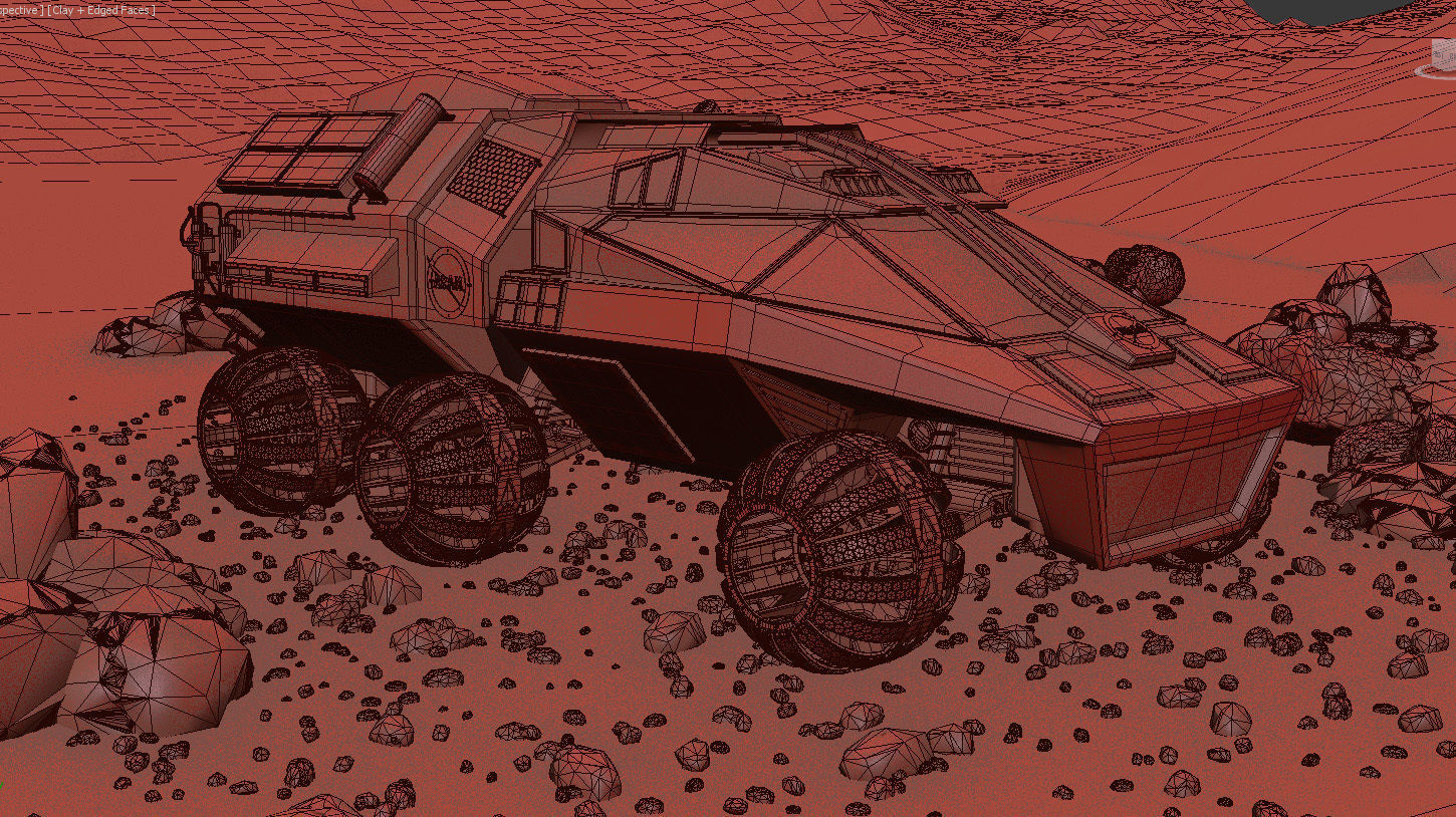 Mars Rover NASA prototype 3D model_9