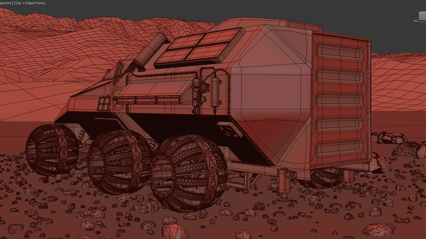 Mars Rover NASA prototype 3D model_7