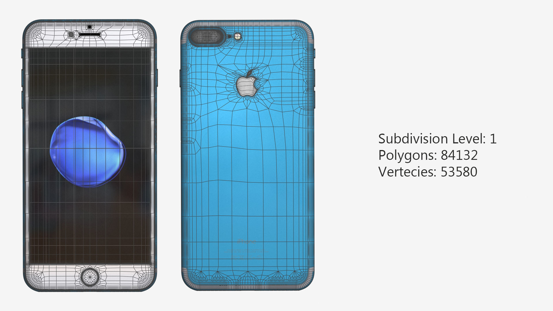 iPhone 7 and iPhone 7 Plus 4K Textures 9 Colors 3D model_28