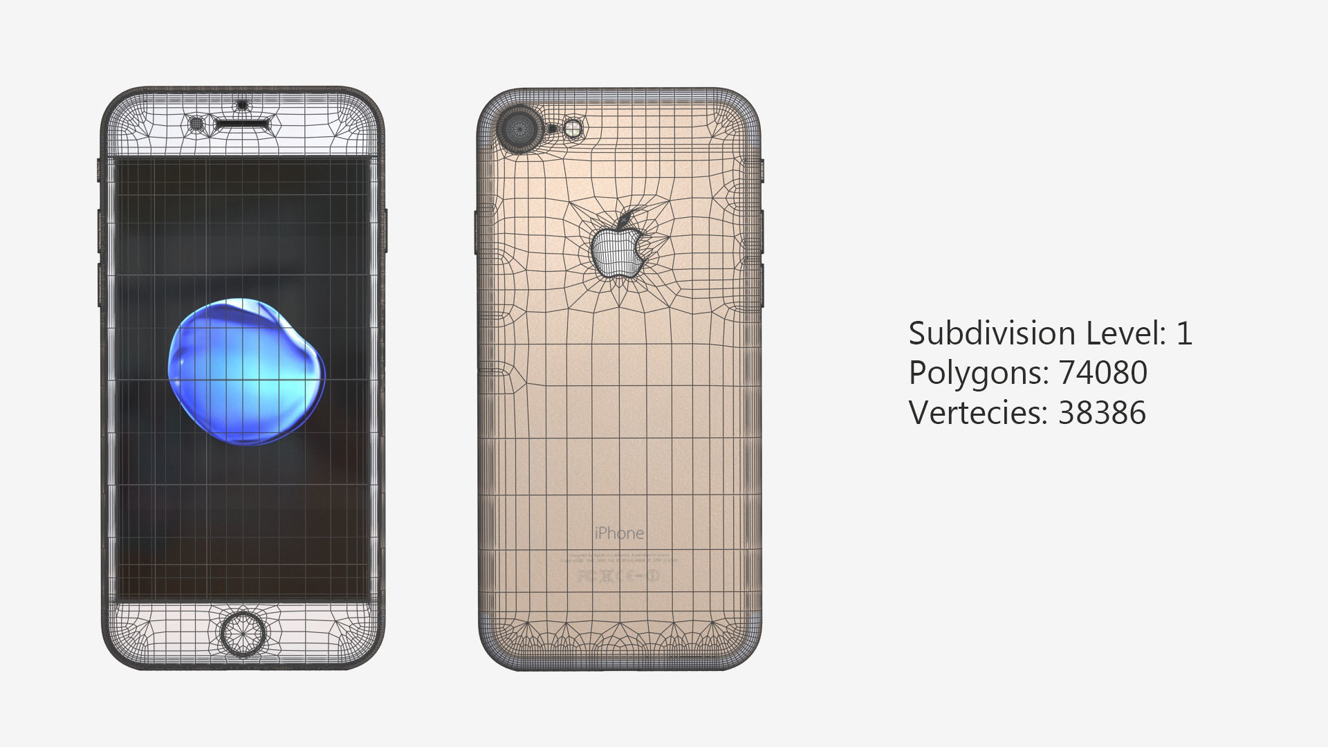 iPhone 7 and iPhone 7 Plus 4K Textures 9 Colors 3D model_24