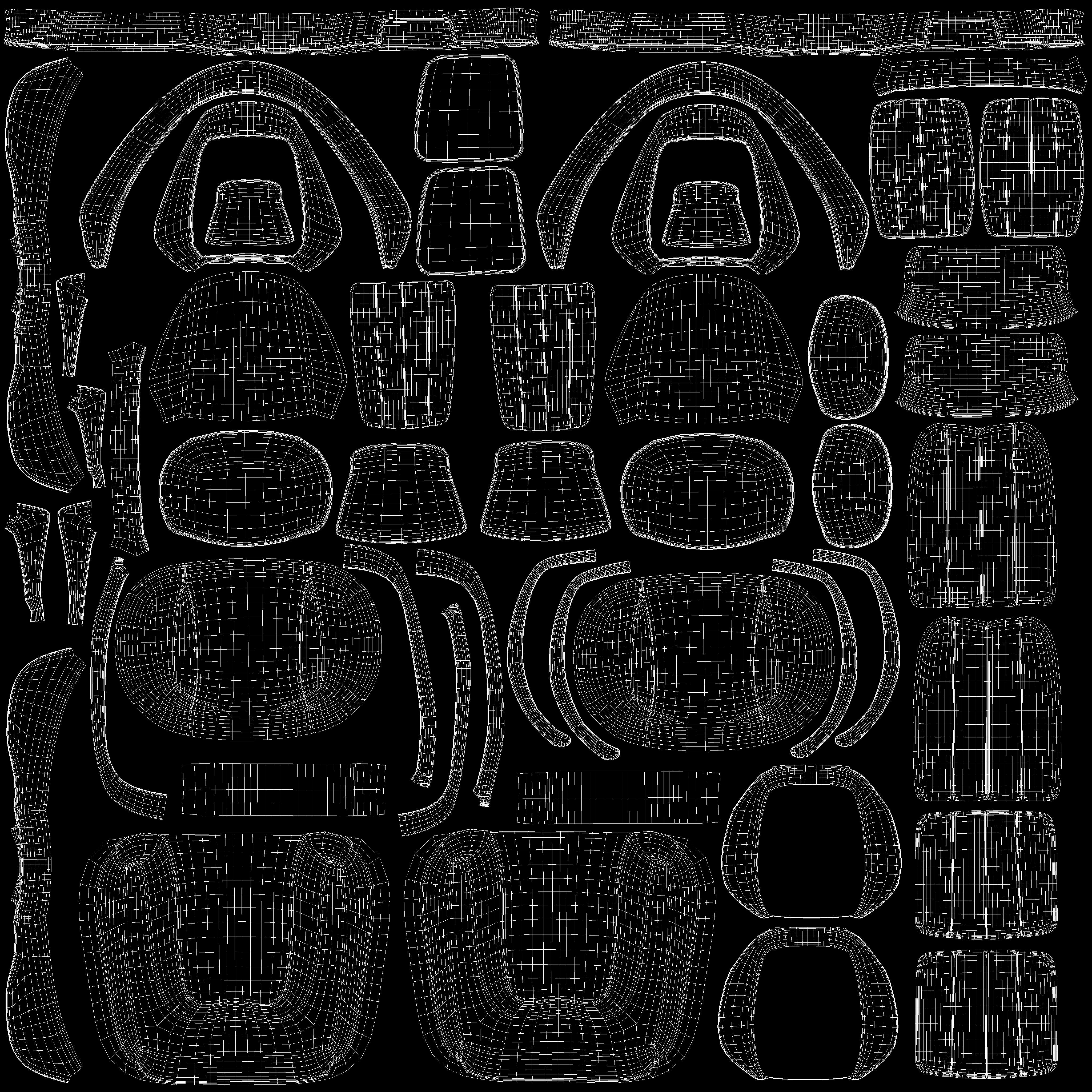 Maserati GT Low-poly 3D model_10