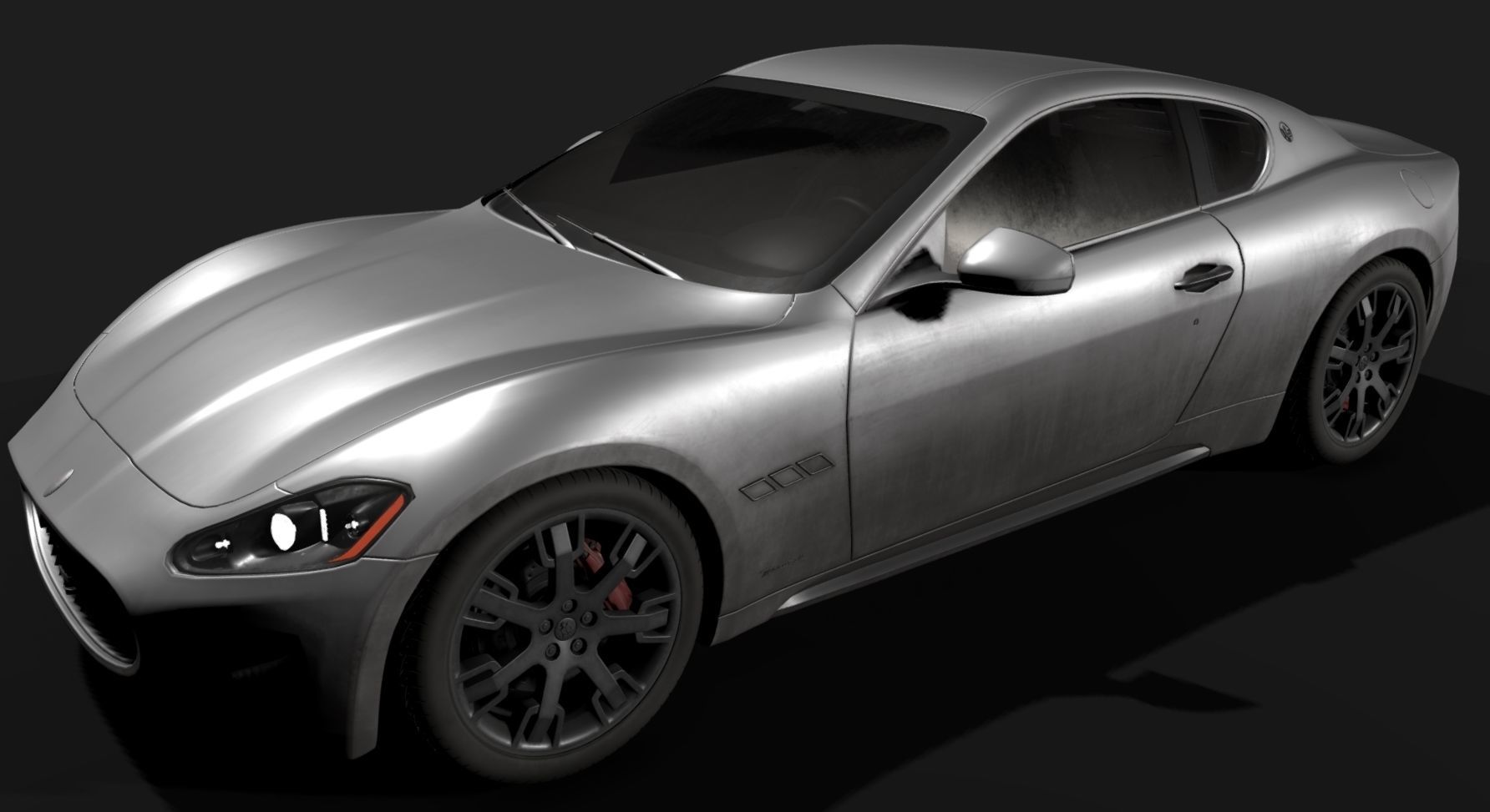 Maserati GT Low-poly 3D model_34