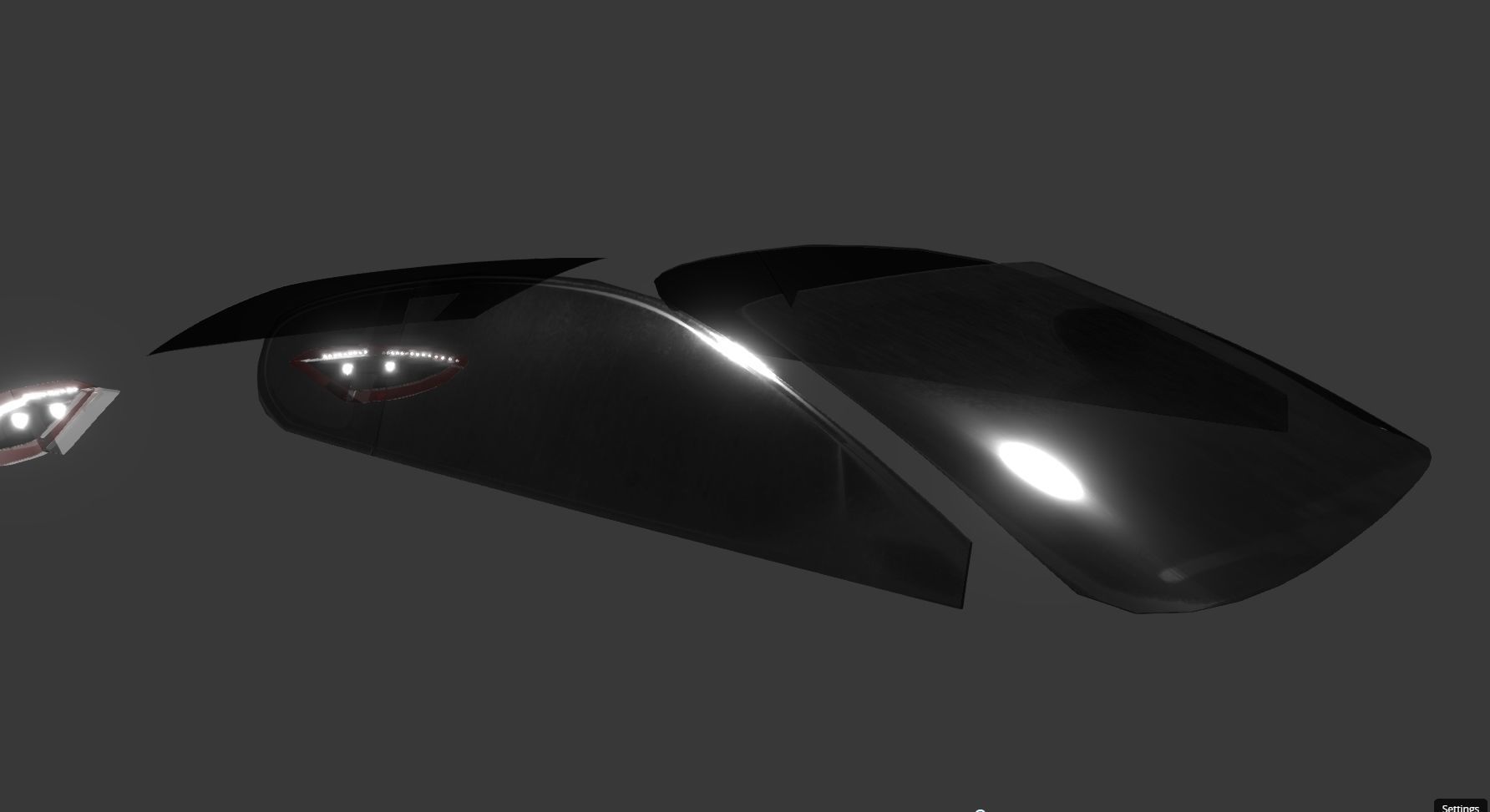 Maserati GT Low-poly 3D model_24