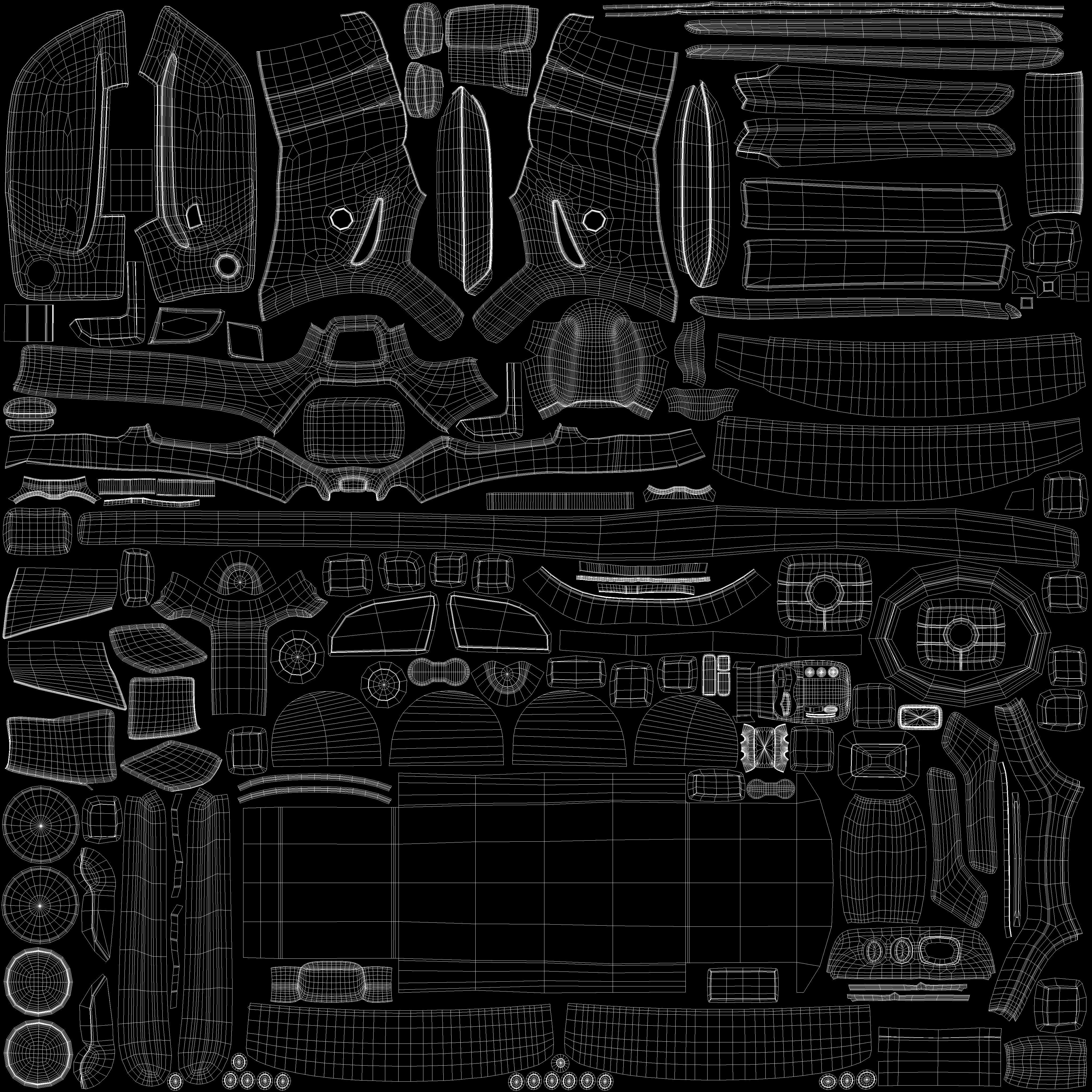 Maserati GT Low-poly 3D model_21