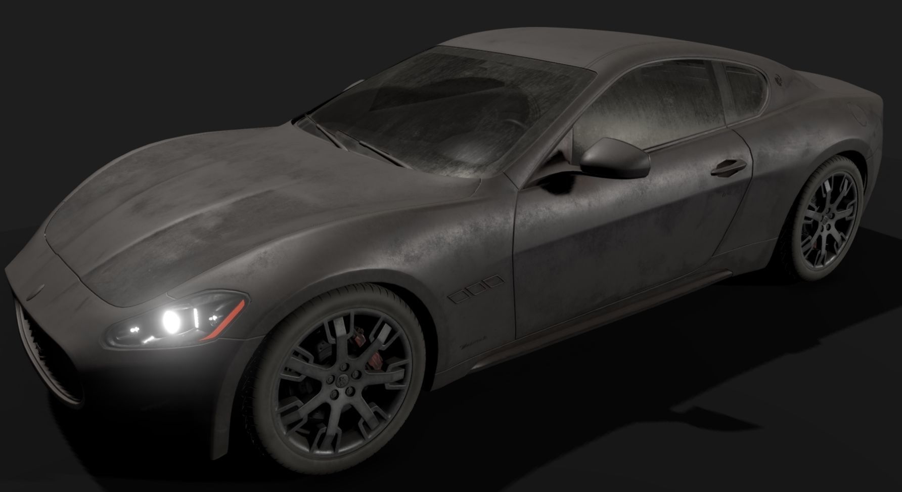 Maserati GT Low-poly 3D model_11