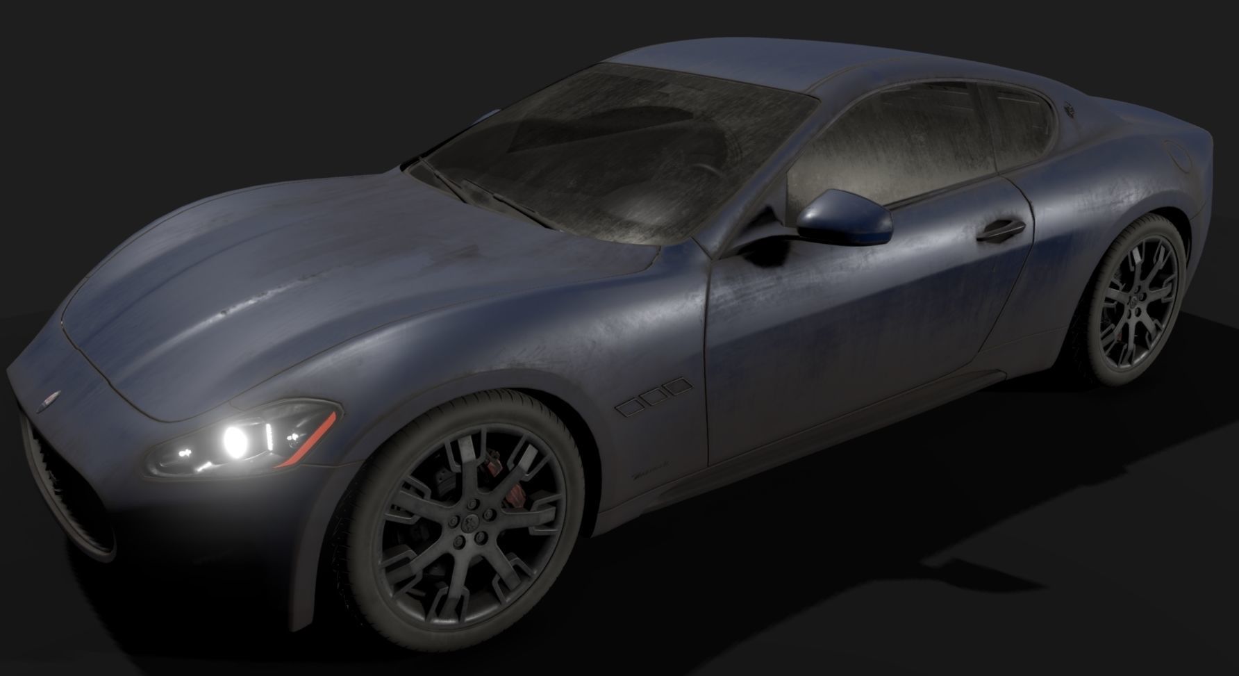 Maserati GT Low-poly 3D model_25