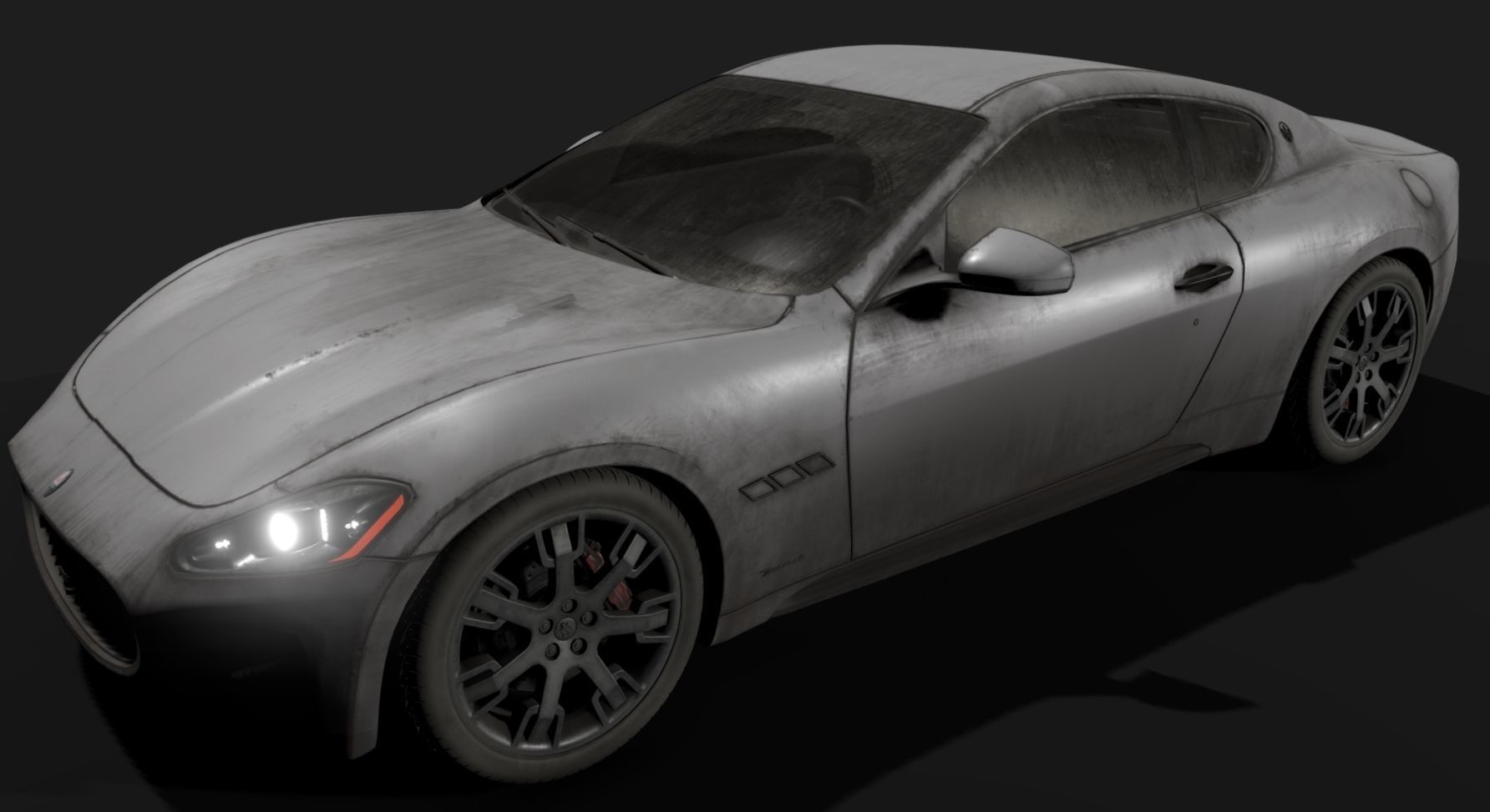 Maserati GT Low-poly 3D model_33