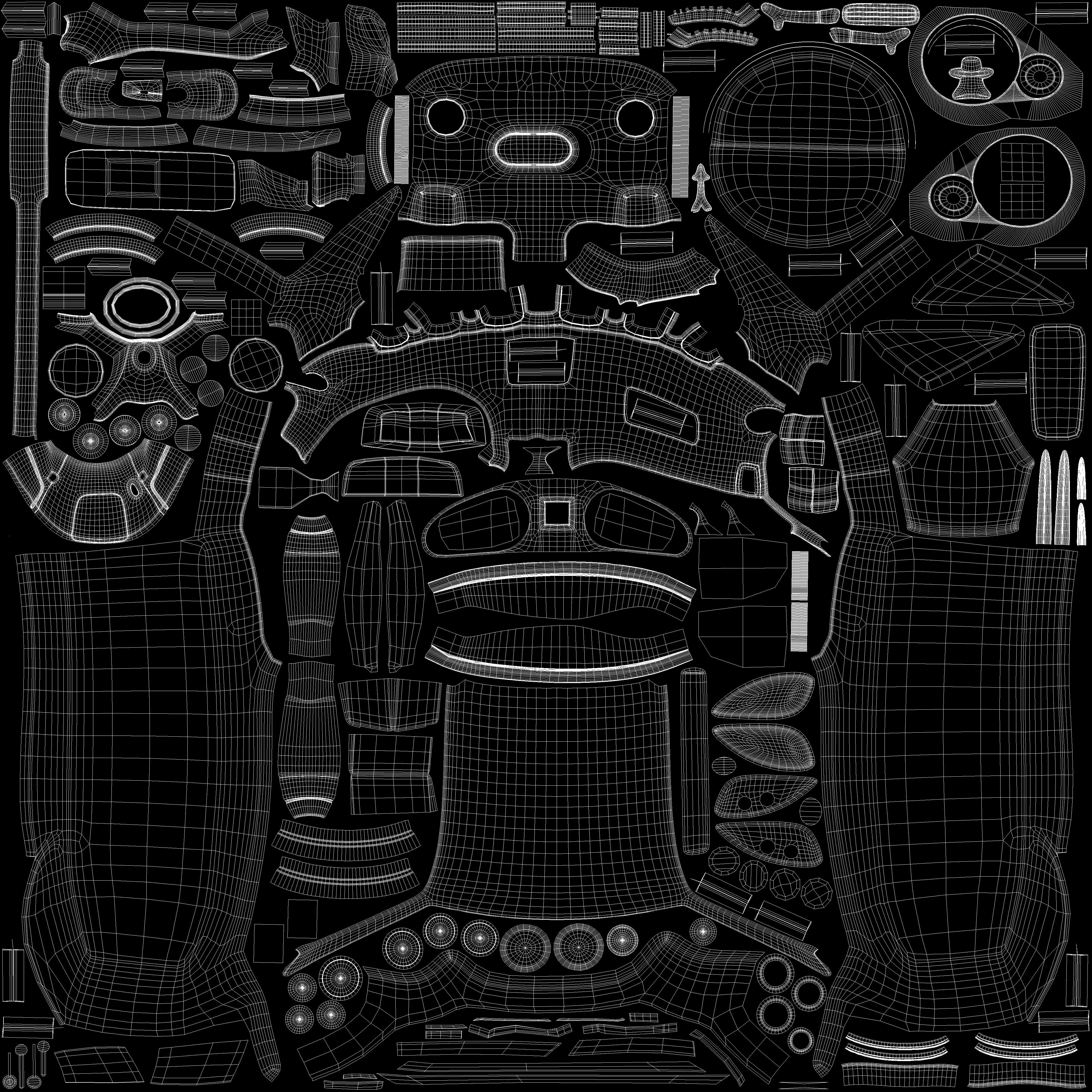 Maserati GT Low-poly 3D model_7