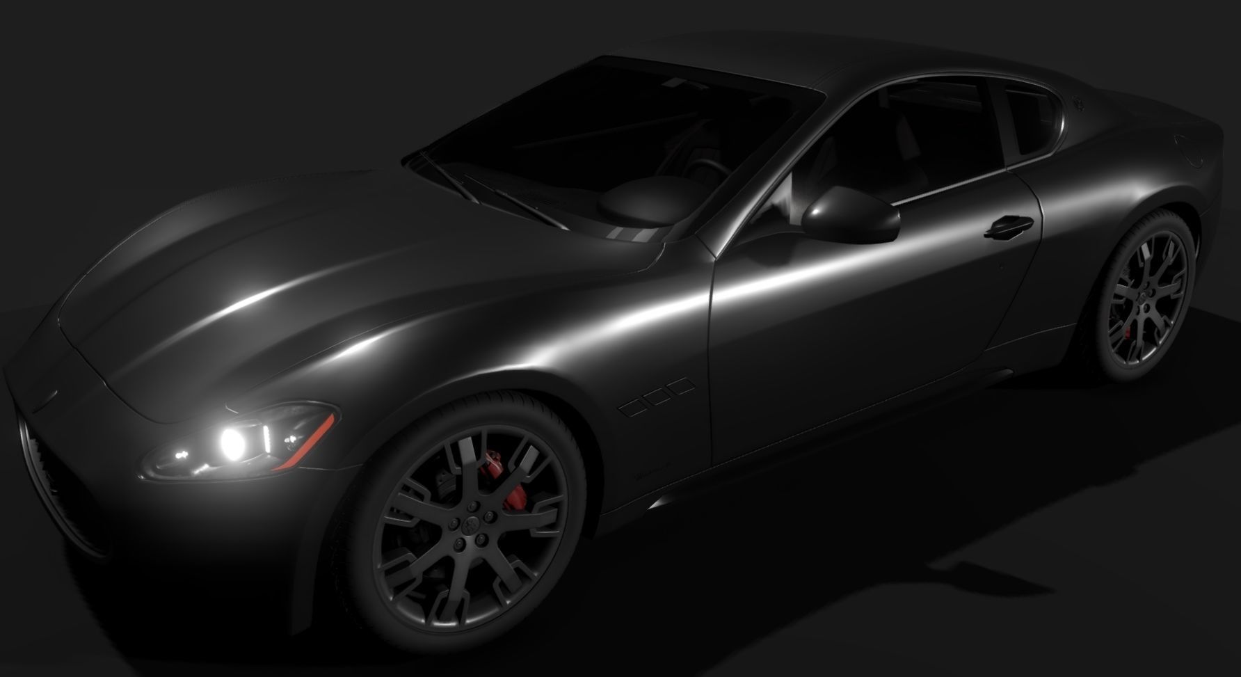 Maserati GT Low-poly 3D model_14