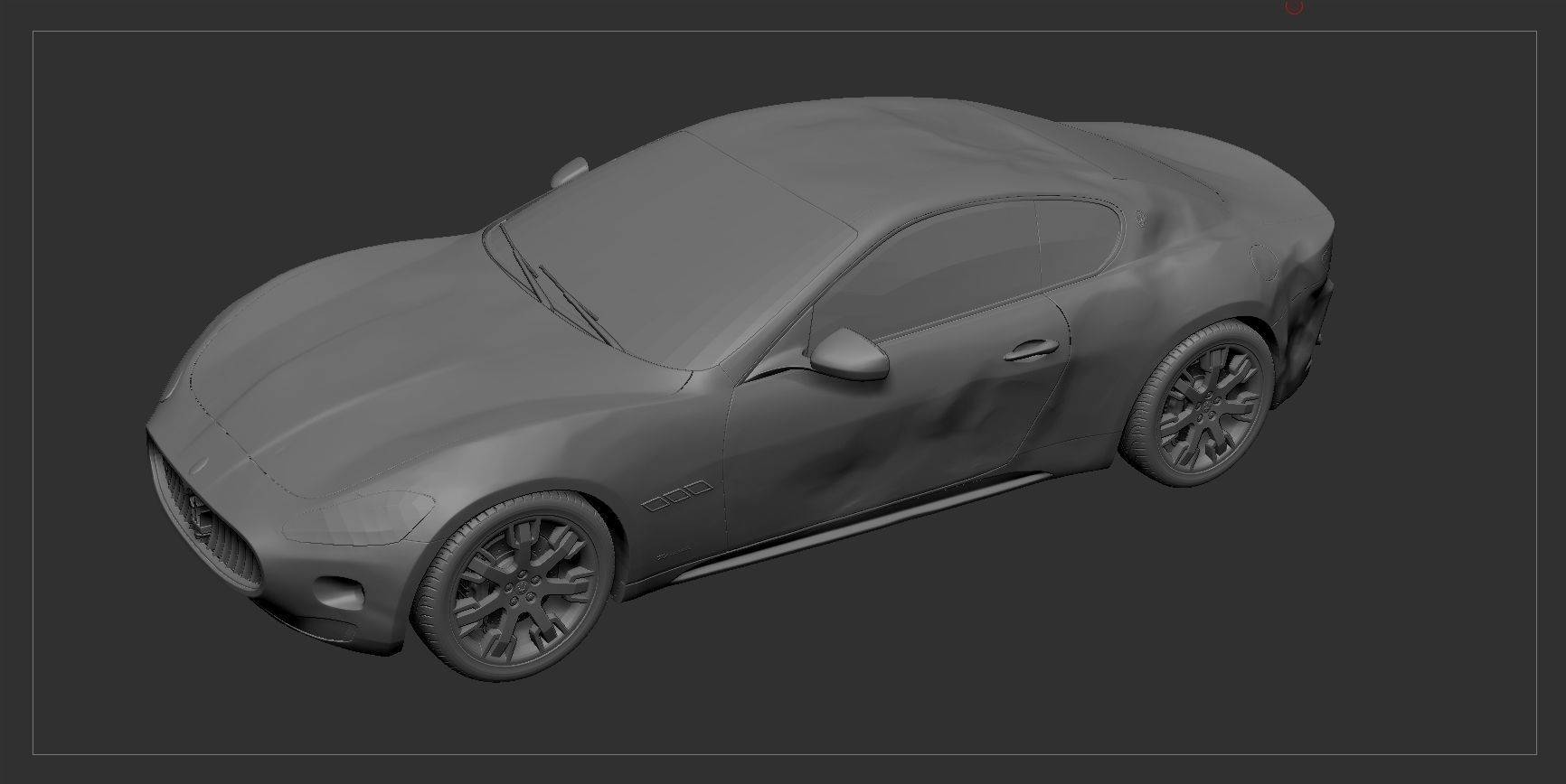 Maserati GT Low-poly 3D model_5