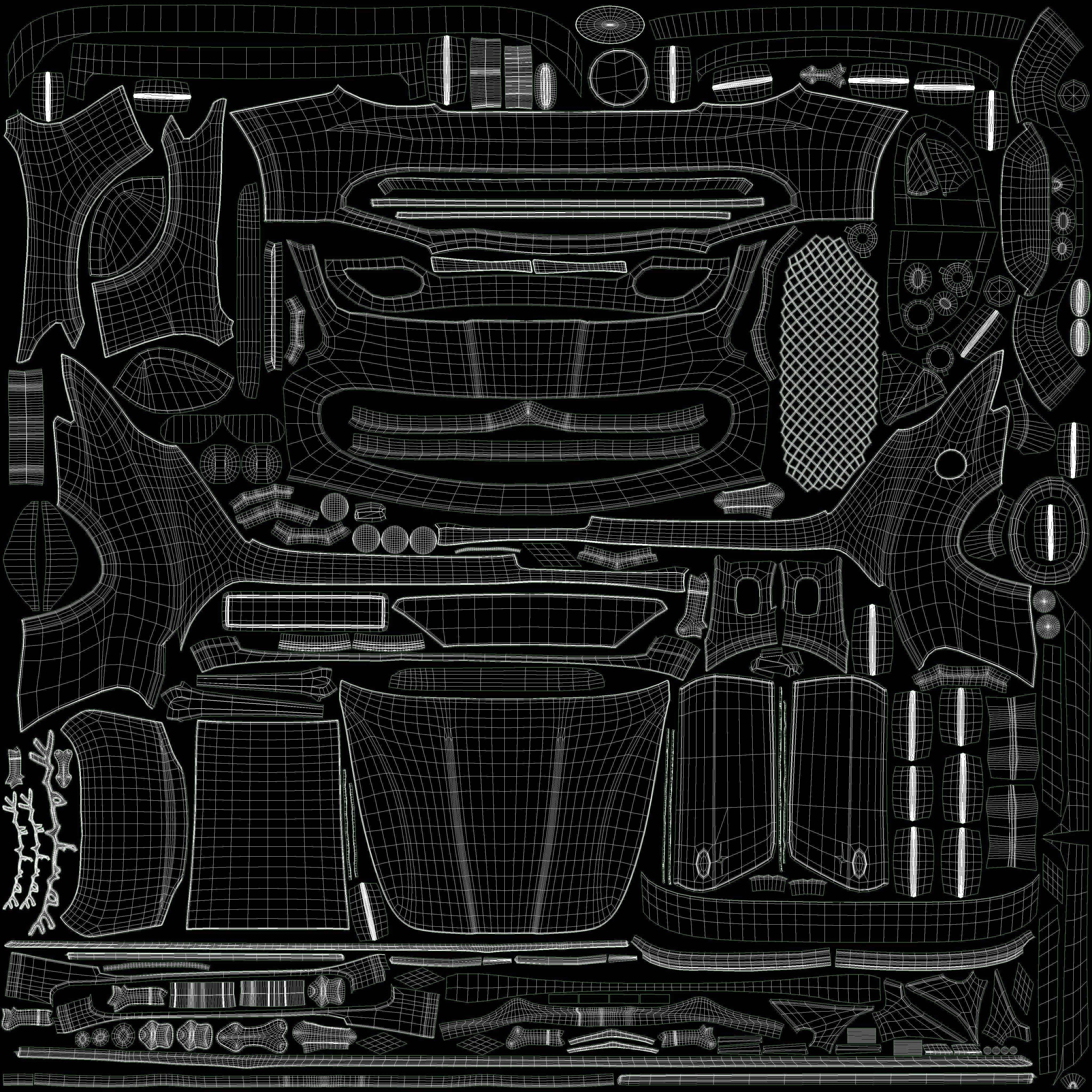 Maserati GT Low-poly 3D model_15