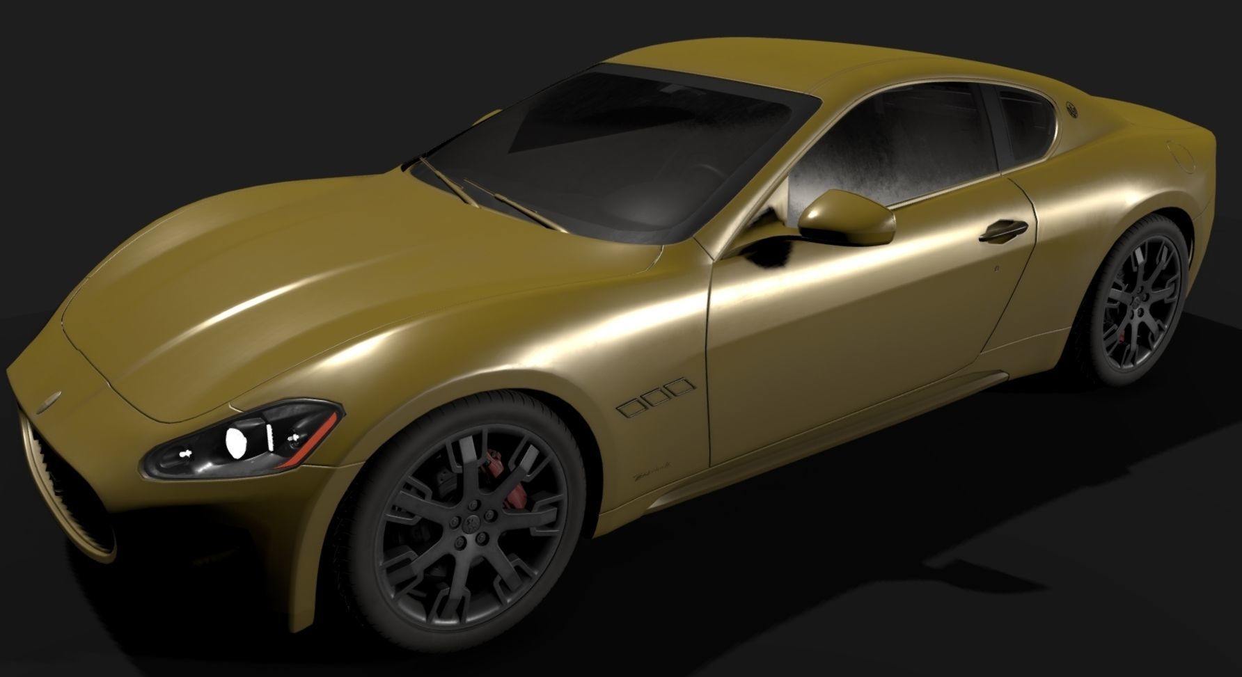 Maserati GT Low-poly 3D model_31