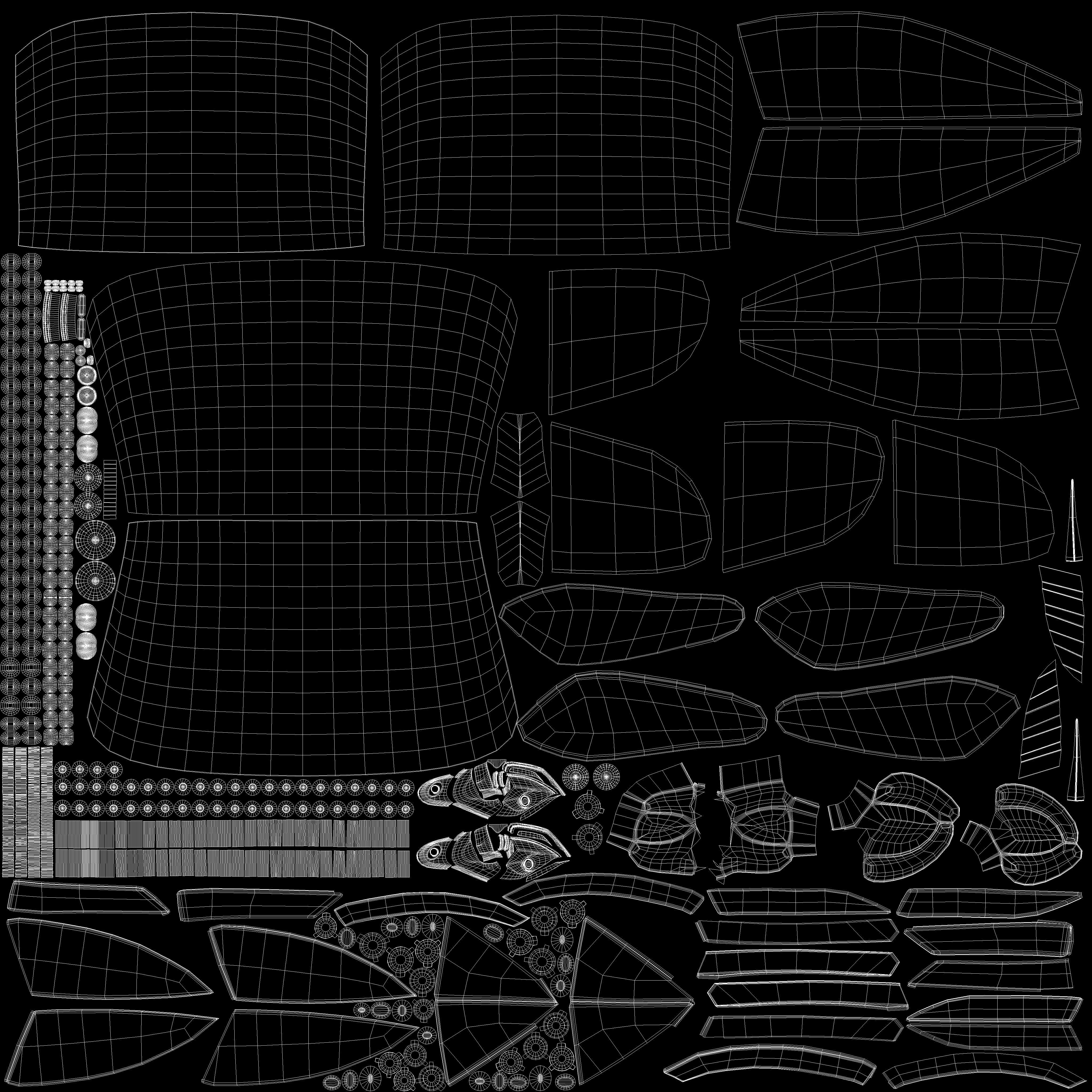 Maserati GT Low-poly 3D model_28