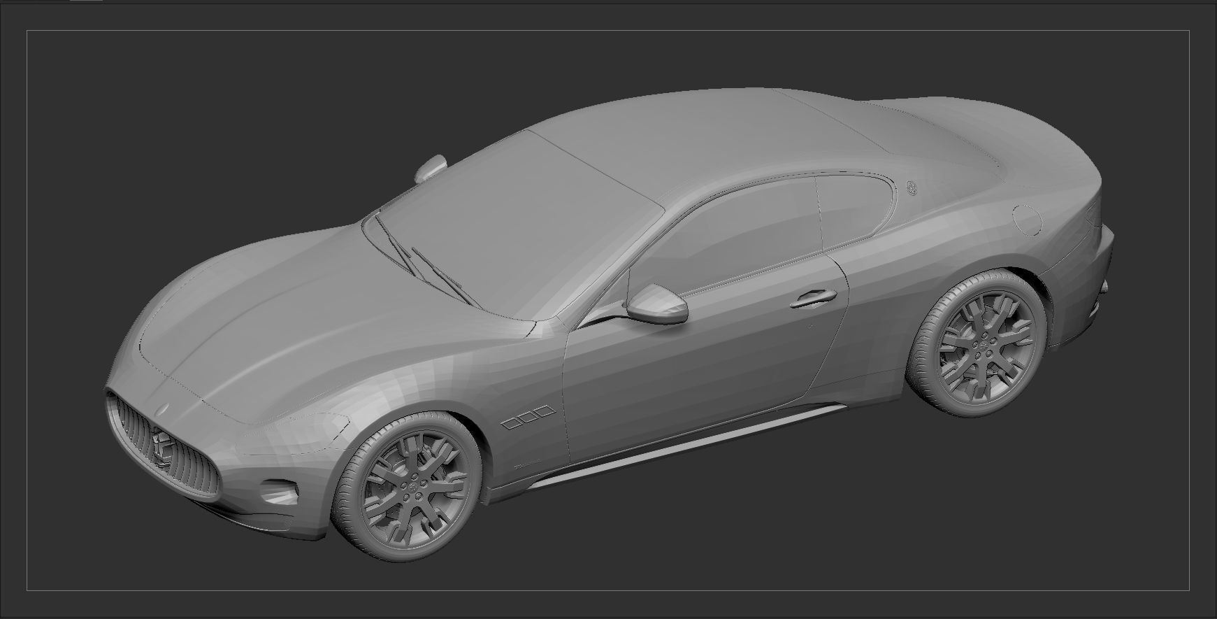Maserati GT Low-poly 3D model_6