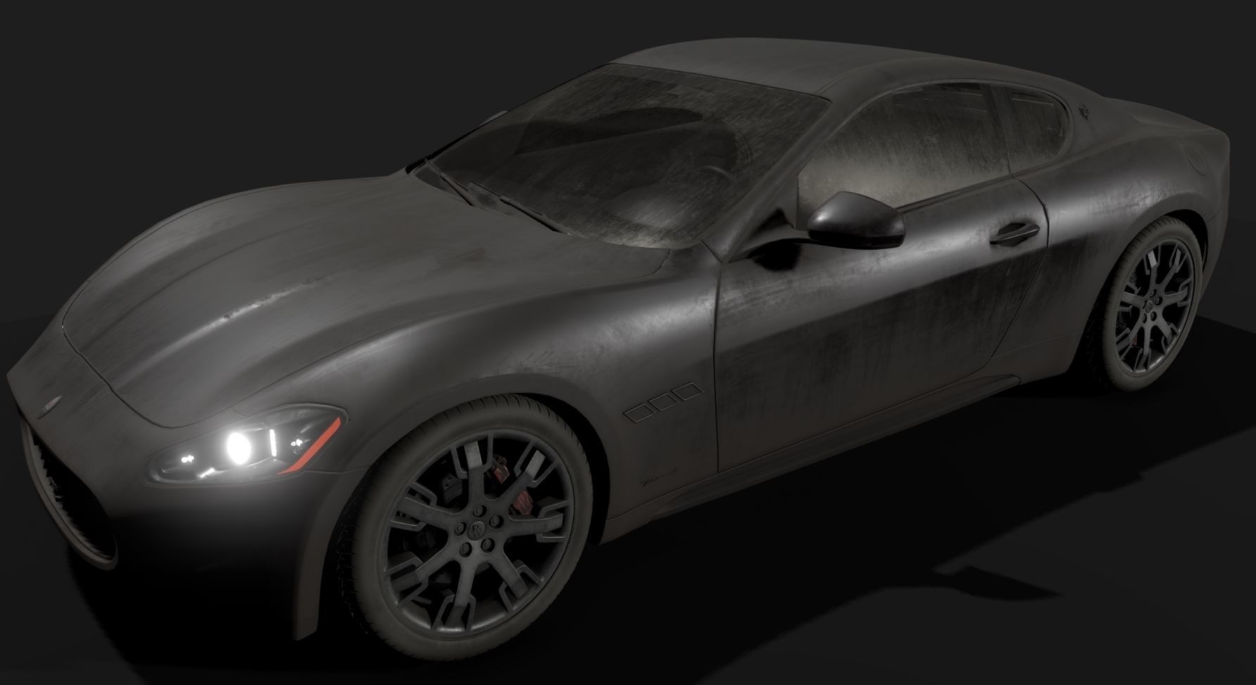 Maserati GT Low-poly 3D model_12