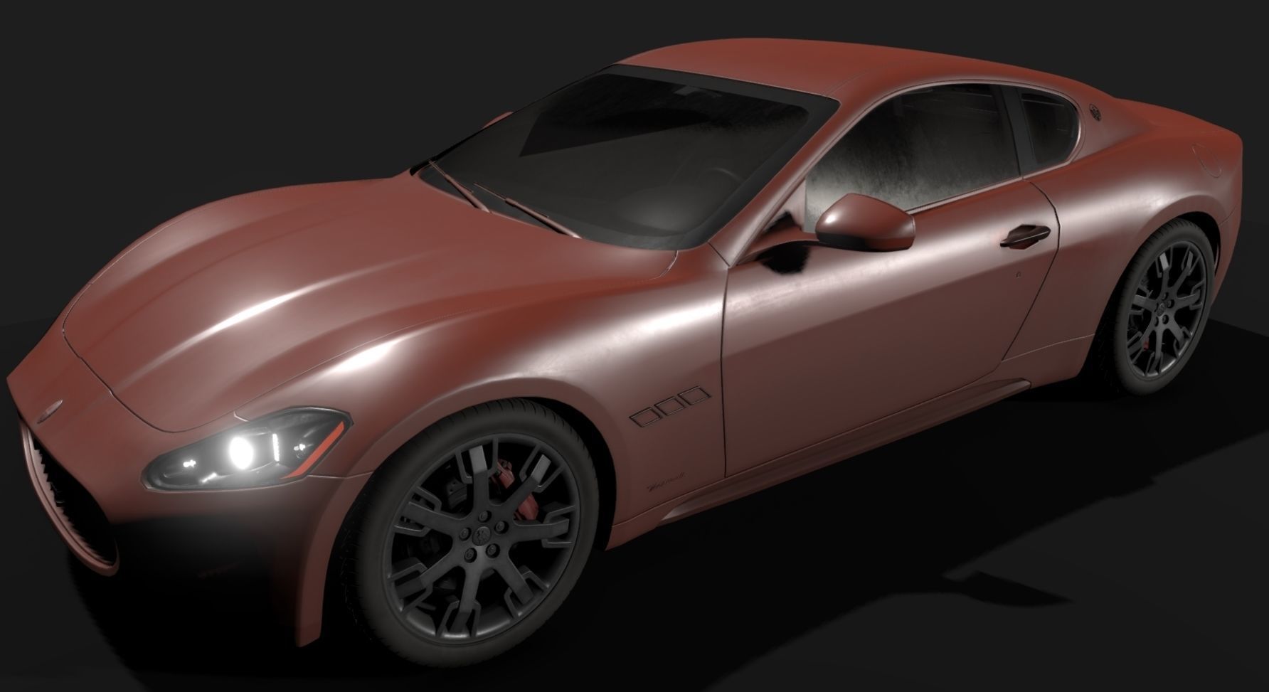 Maserati GT Low-poly 3D model_20
