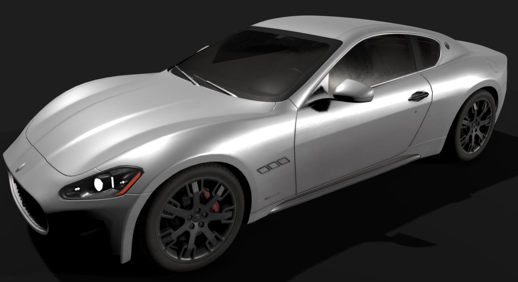 Maserati GT Low-poly 3D model_35