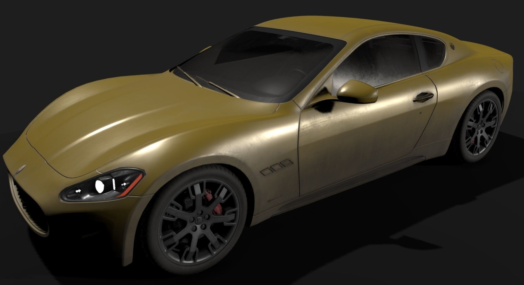 Maserati GT Low-poly 3D model_30