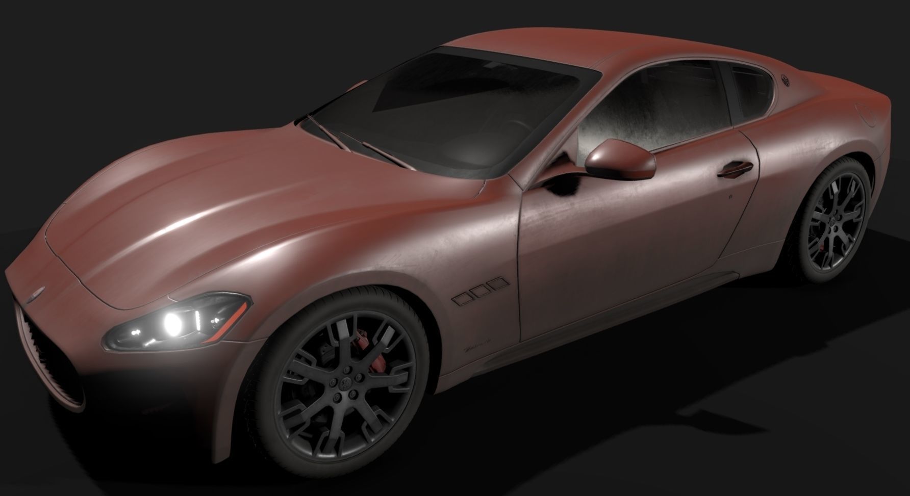Maserati GT Low-poly 3D model_19