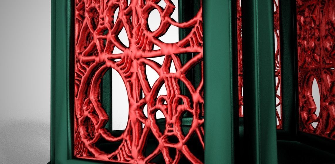 Oriental Lantern 3D model_5